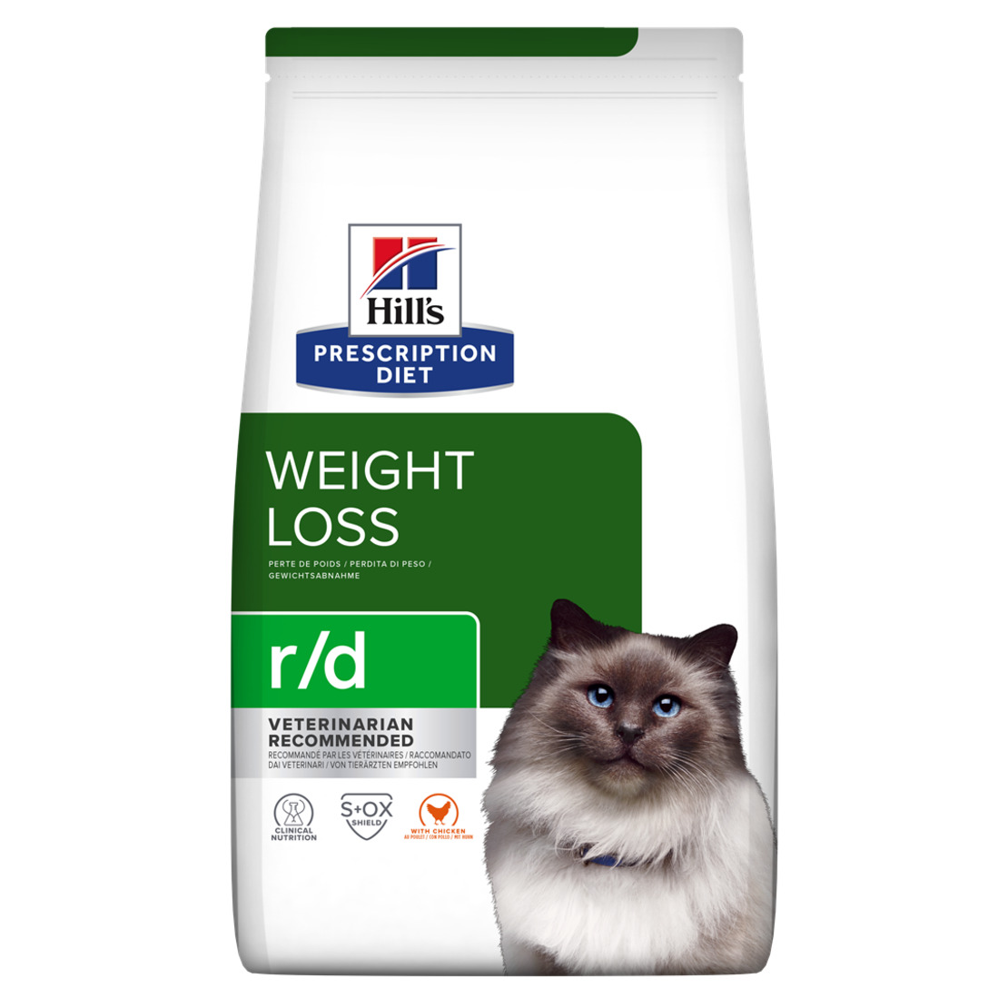 r/d | Hill's Prescription Diet הפחתת משקל לחתול, 3 ק