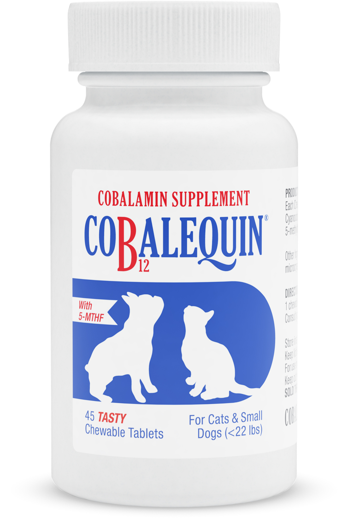 תוסף ויטמין COBALEQUIN Nutramax טבליות לכלבים קטנים ולחתולים (עד 10 ק