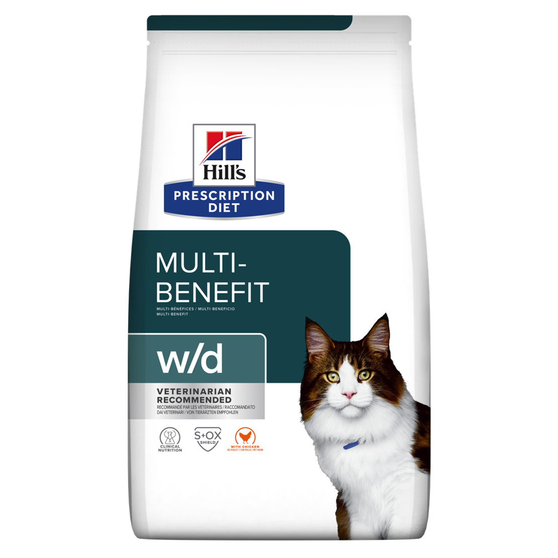 w/d | Hill's Prescription Diet מולטי בנפיט לחתול, 3 ק