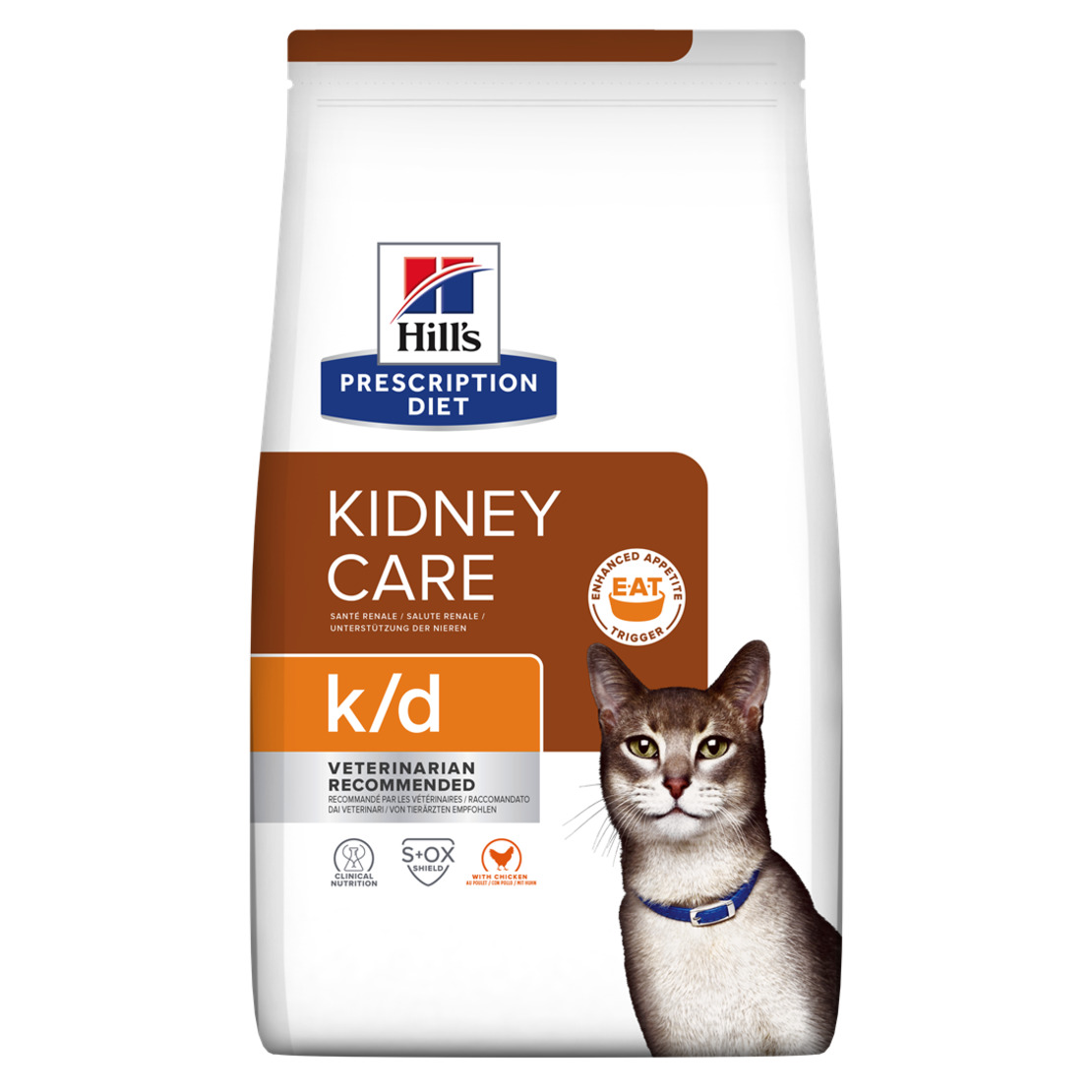 k/d | Hill's Prescription Diet קידני קייר לחתול, 1.5 ק