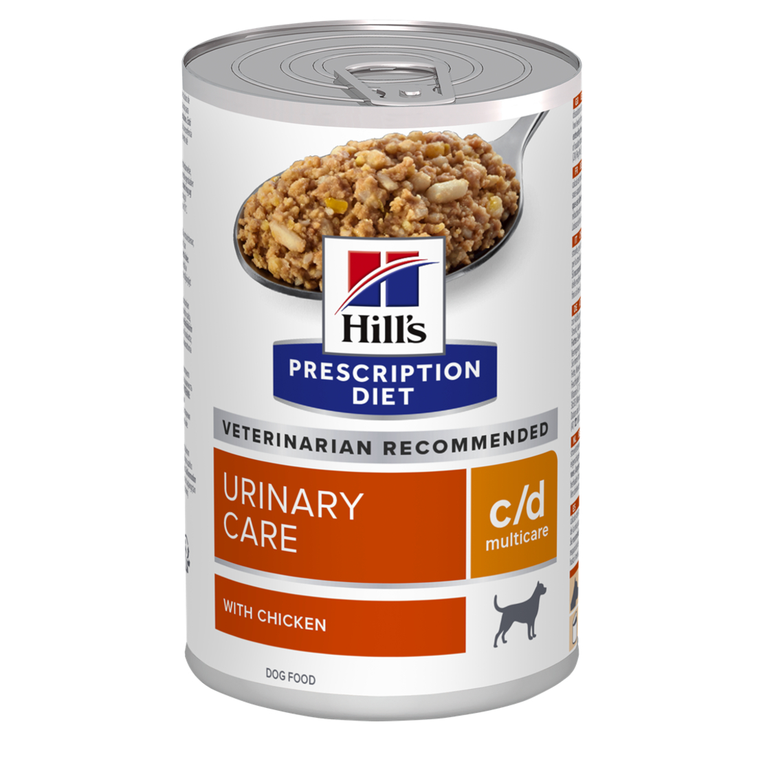 שימורי c/d | Hill's Prescription Diet מולטיקייר לכלב, 370 גר' (עם עוף)