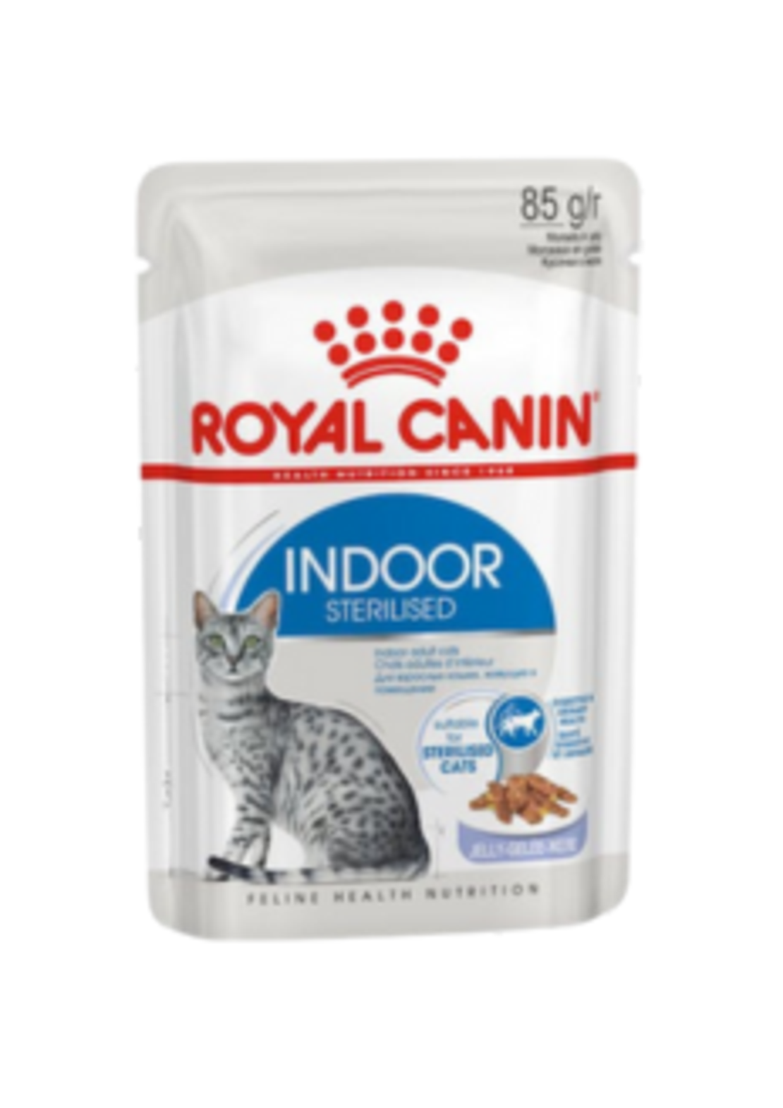 אינדור פאוץ - מזון רטוב (פאוץ') לחתולי בית מעוקרות/ מסורסים בוגרים (אינדור)