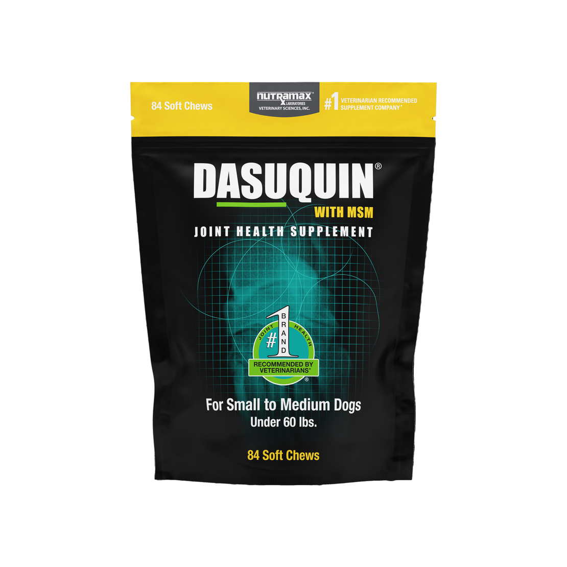 תוסף מפרקים DASUQUIN Nutramax חטיפים לכלב בינוני/קטן, 84 יח'