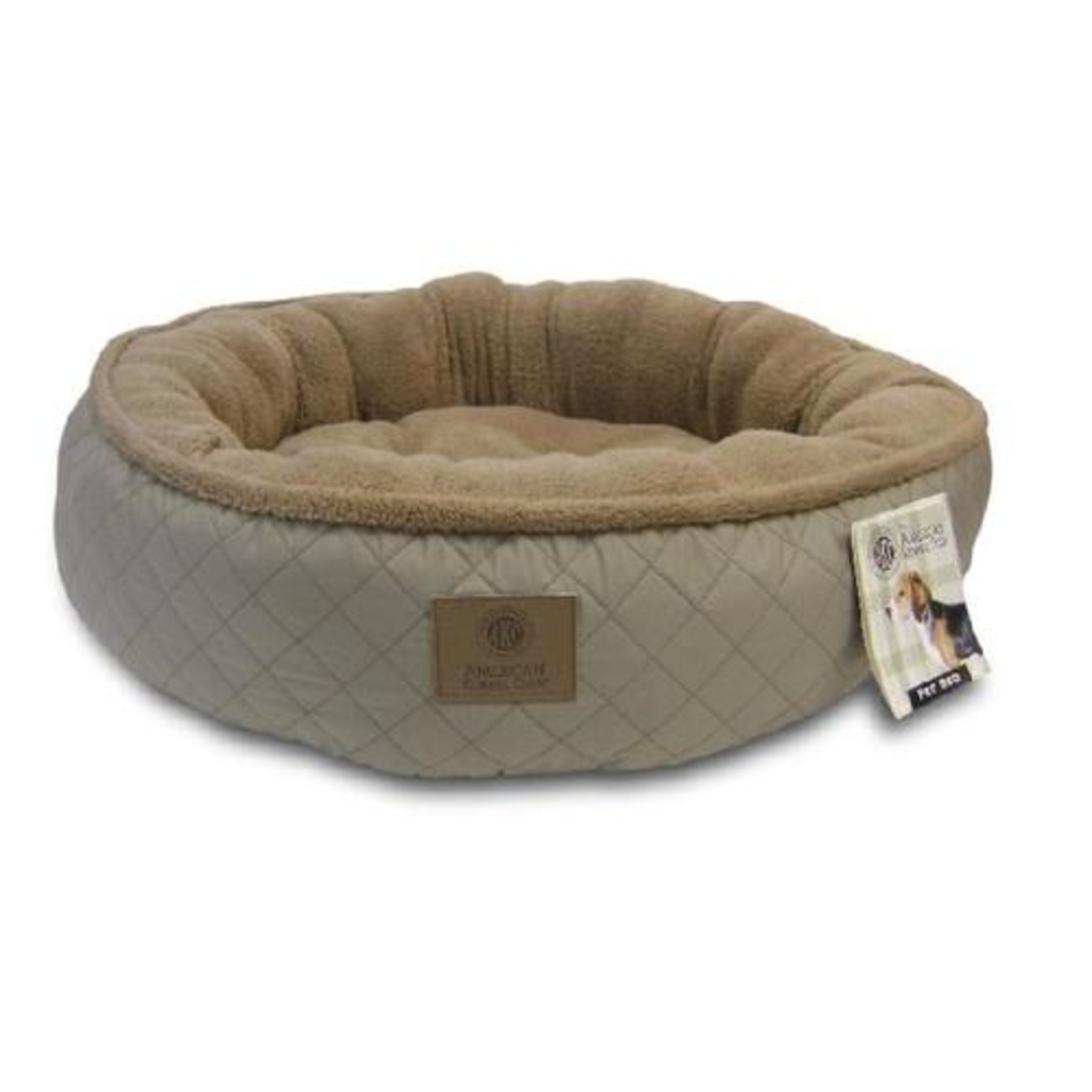 מיטה לכלב | AKC מיטת פוך ופרווה ענקית 100 קוטר