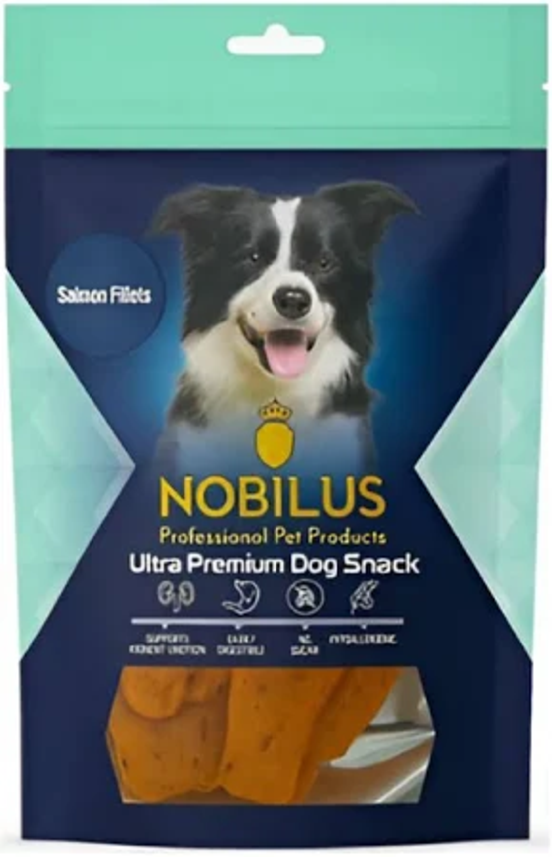 נובילוס פילה סלמון חטיף לכלב 80 גר'