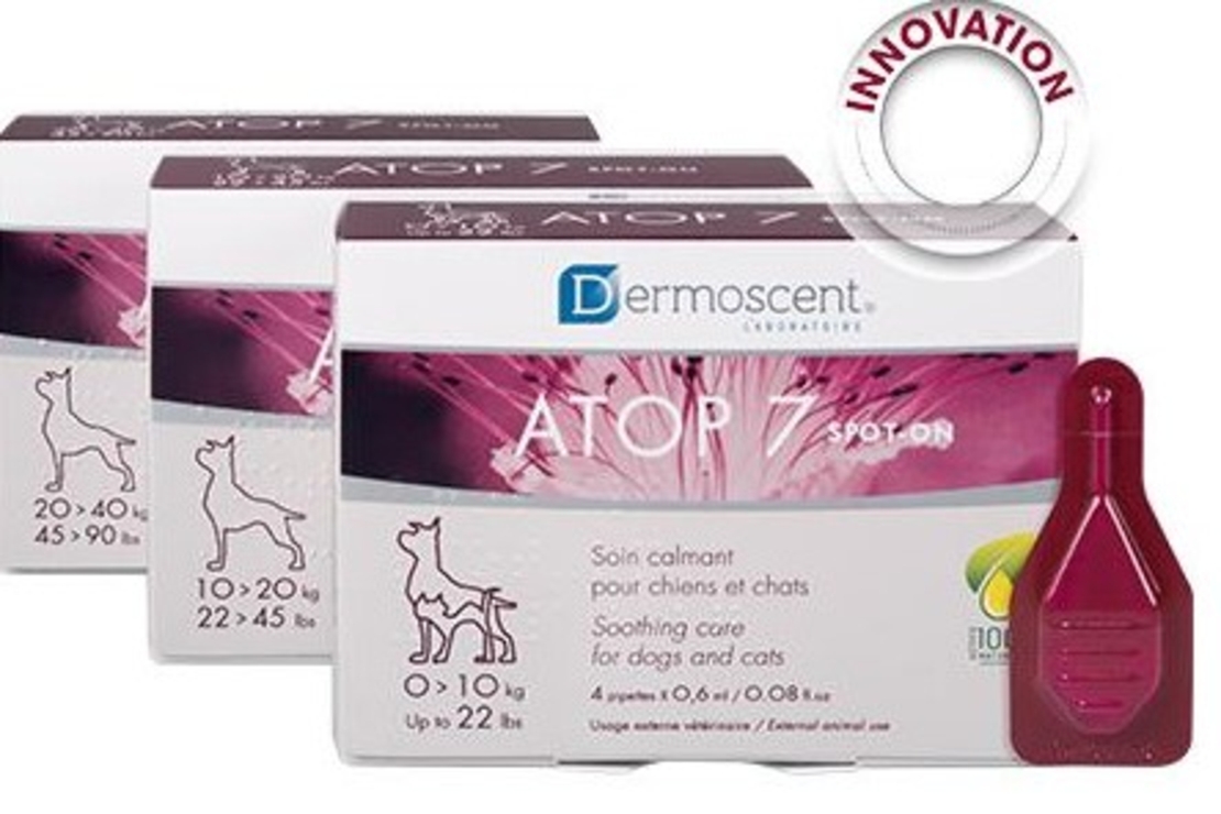 דרמוסנט ATOP 7 ספוט און כלבים וחתולים 0-10 ק
