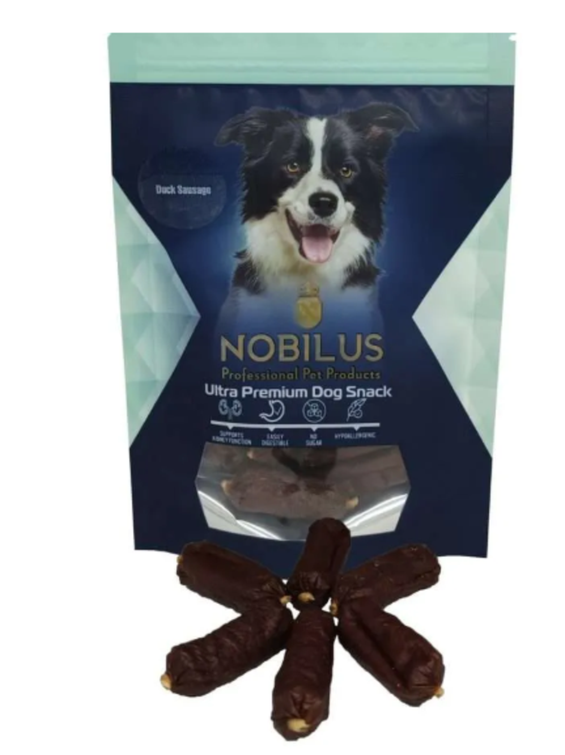 חטיף לכלב – נובילוס נקניקיות ברווז
