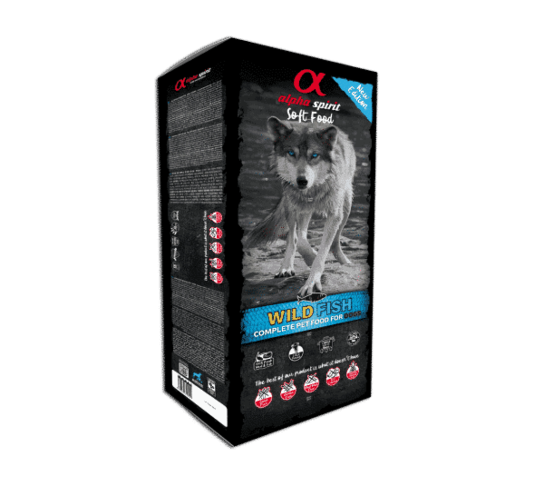 אלפא ספיריט חצי לח דגים לכלב