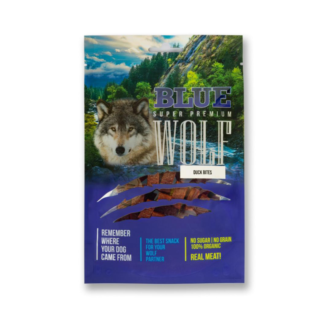 בלו וולף - BLUE WOLF חטיף פרימיום לכלב – נגיסוני ברווז