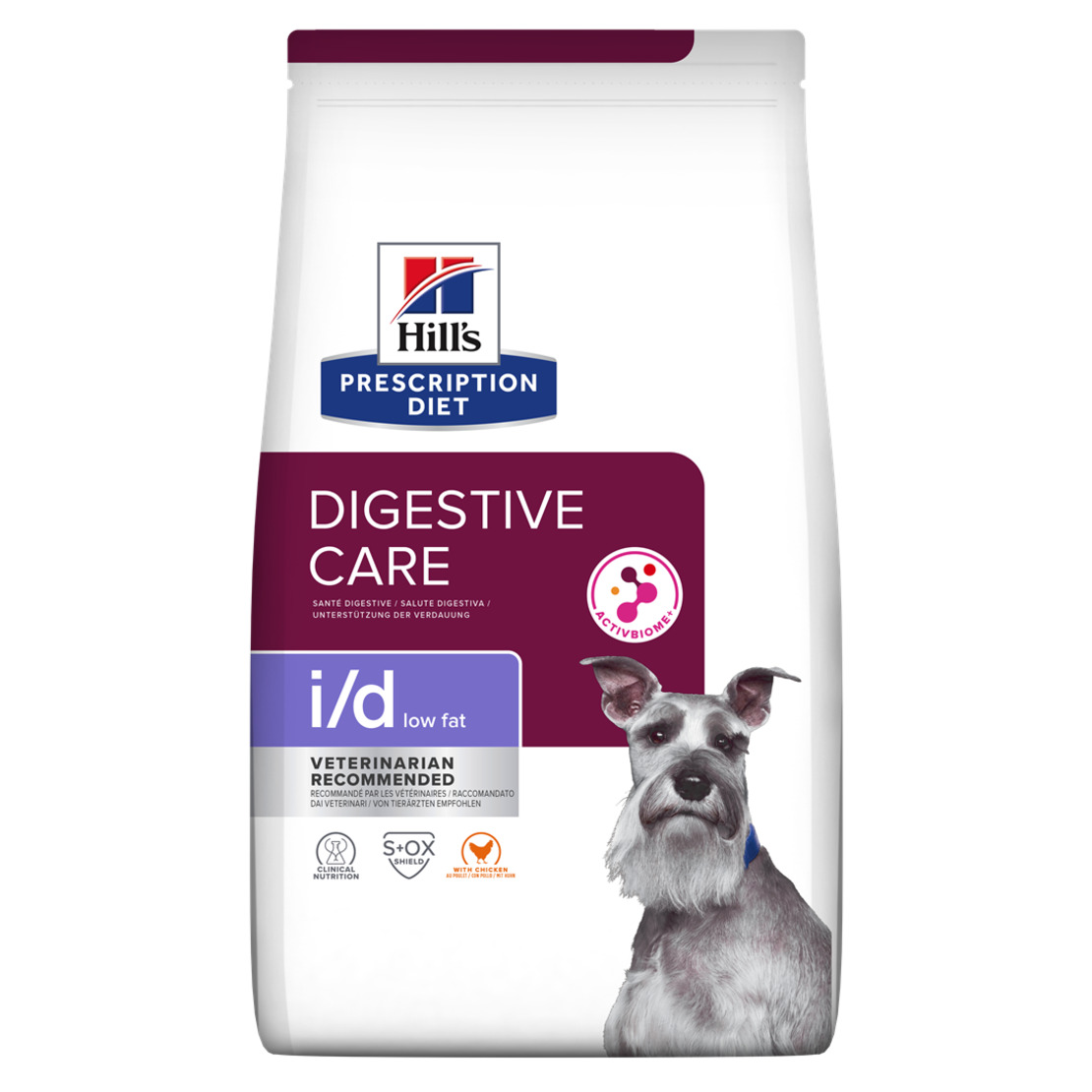 i/d Low Fat | Hill's Prescription Diet דייג'סטיב קייר לכלב, 12 ק