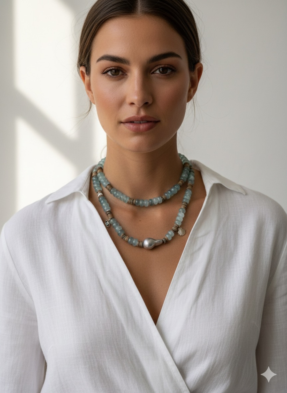 שרשרת אקוומרין