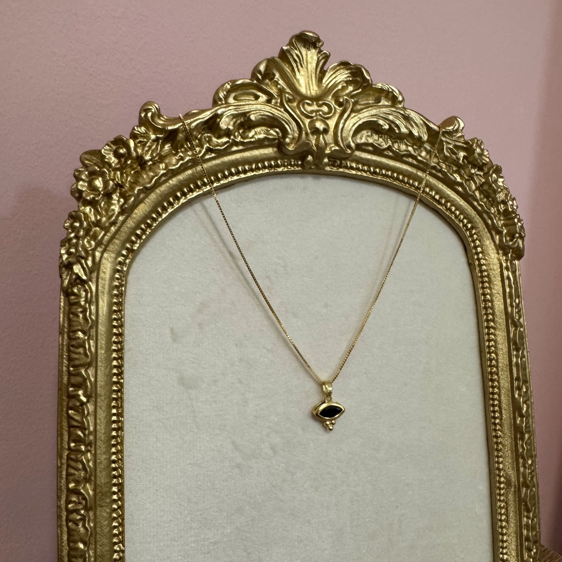 שרשרת לונה אבן שחורה