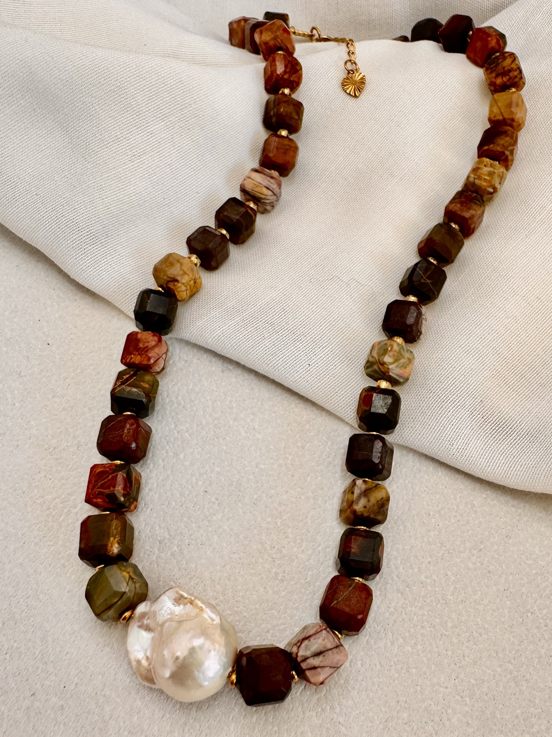 שרשרת Jasper & Pearl