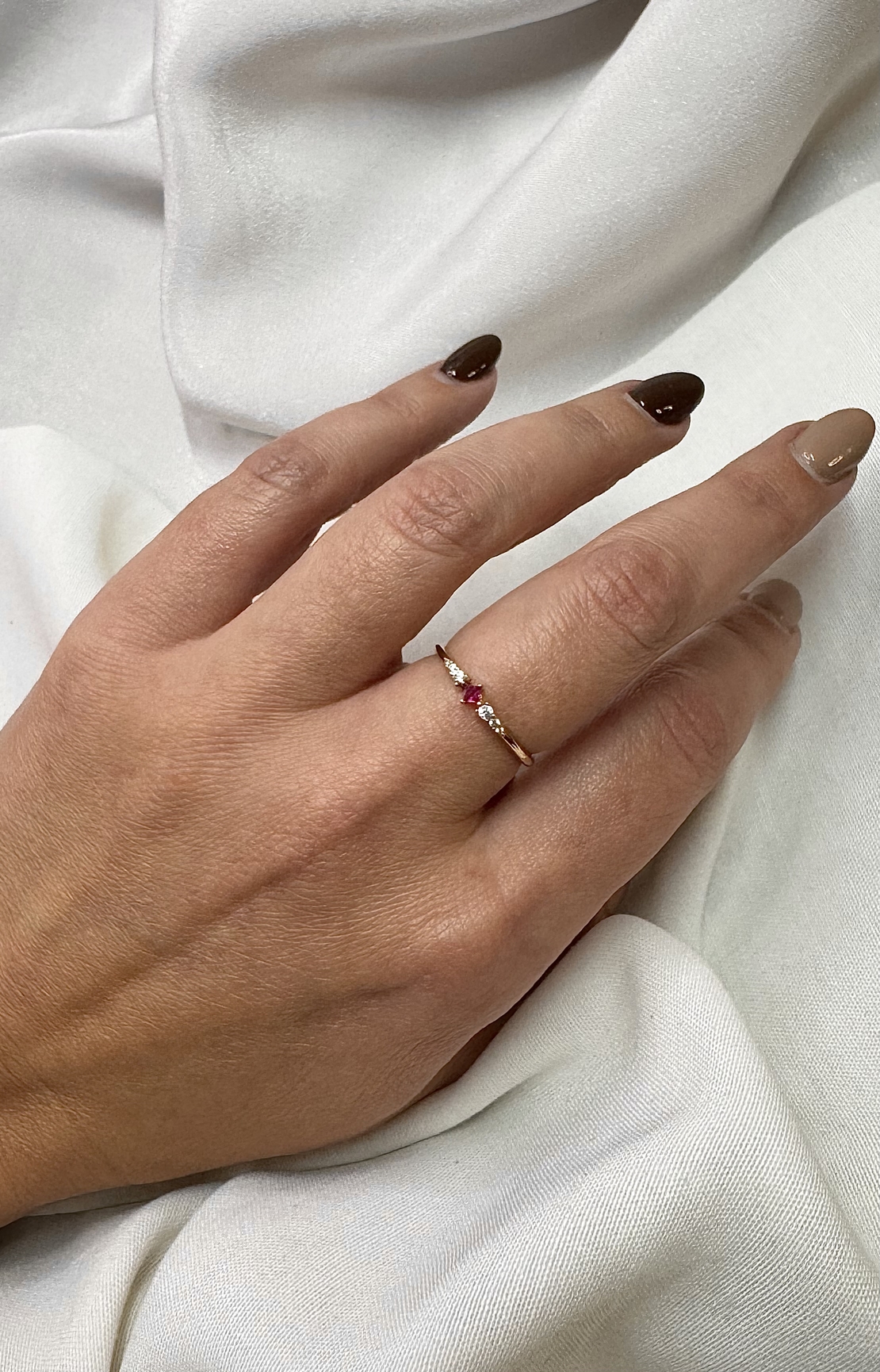 טבעת לוסי ורוד