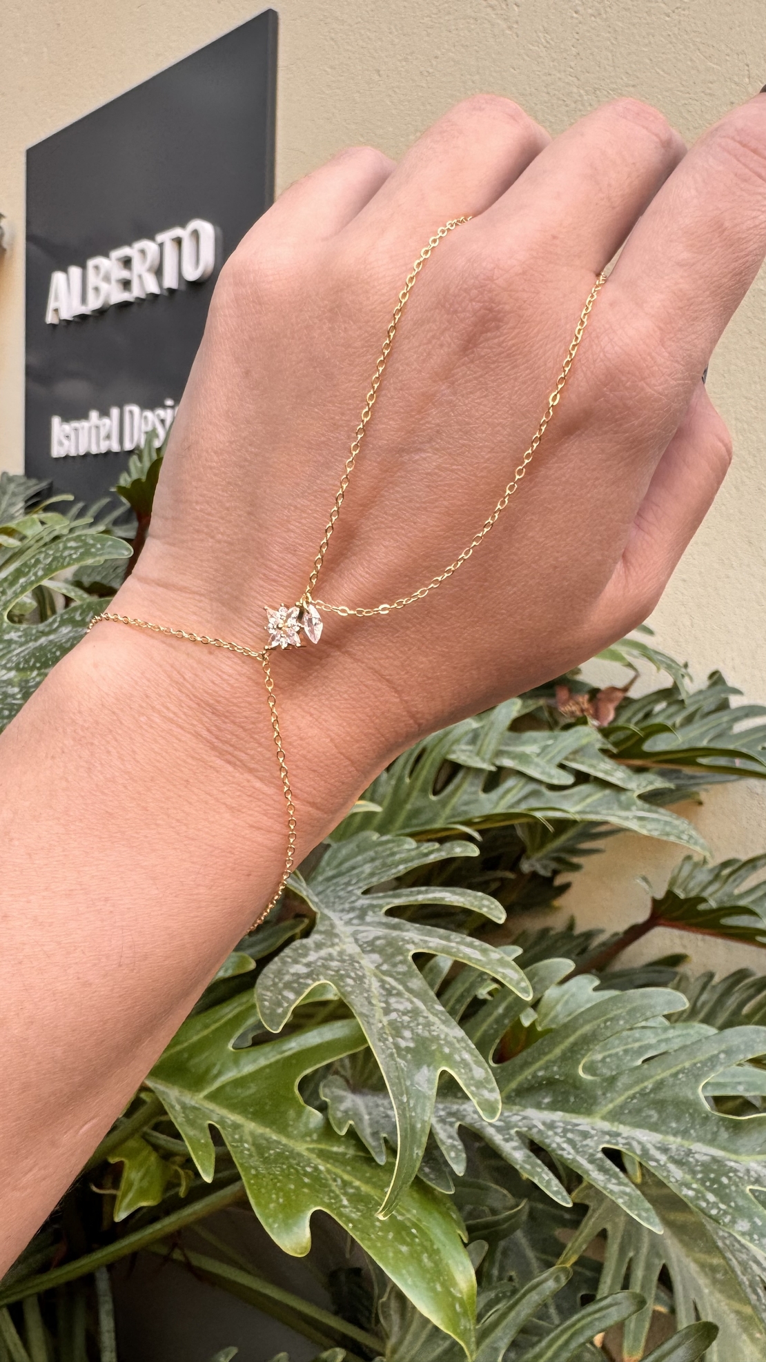 צמיד טבעת מריה זהב