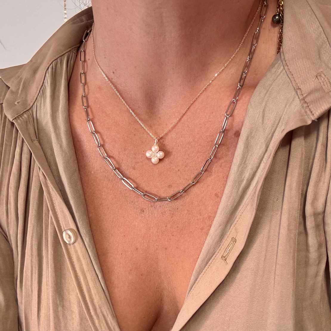 שרשרת תלתן פנינים