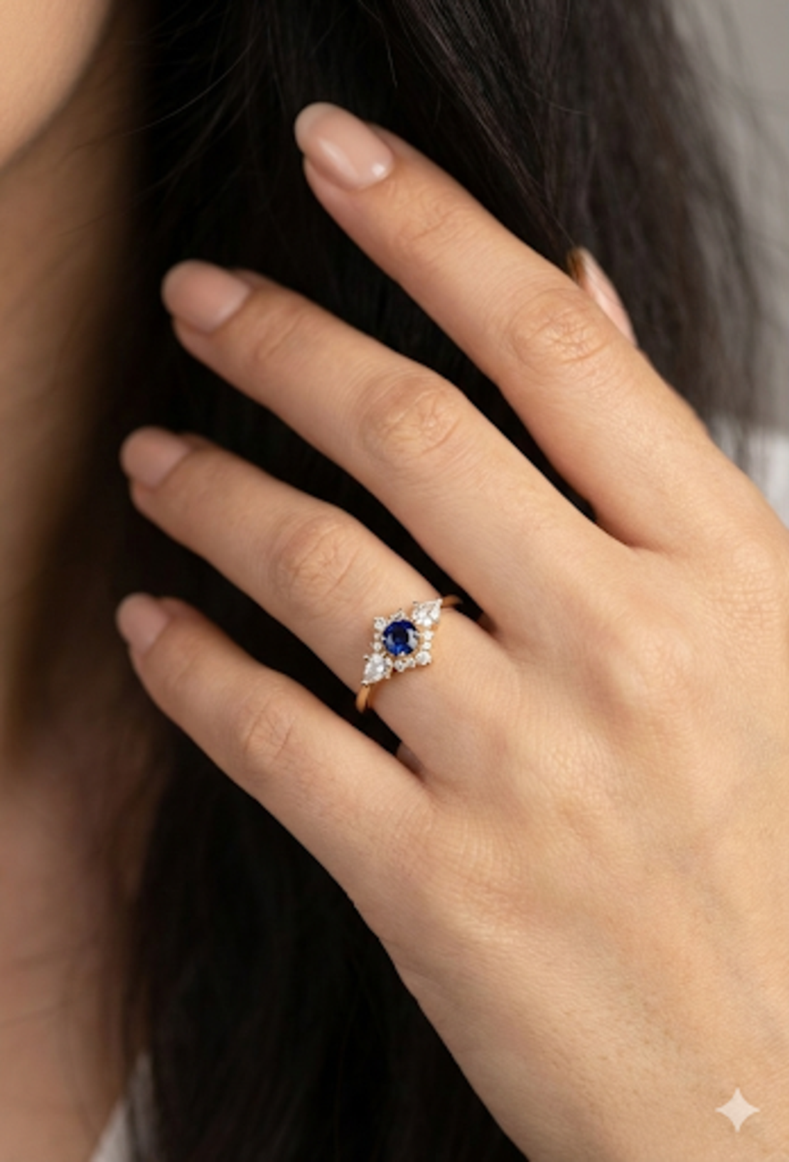 טבעת אליסה כחול