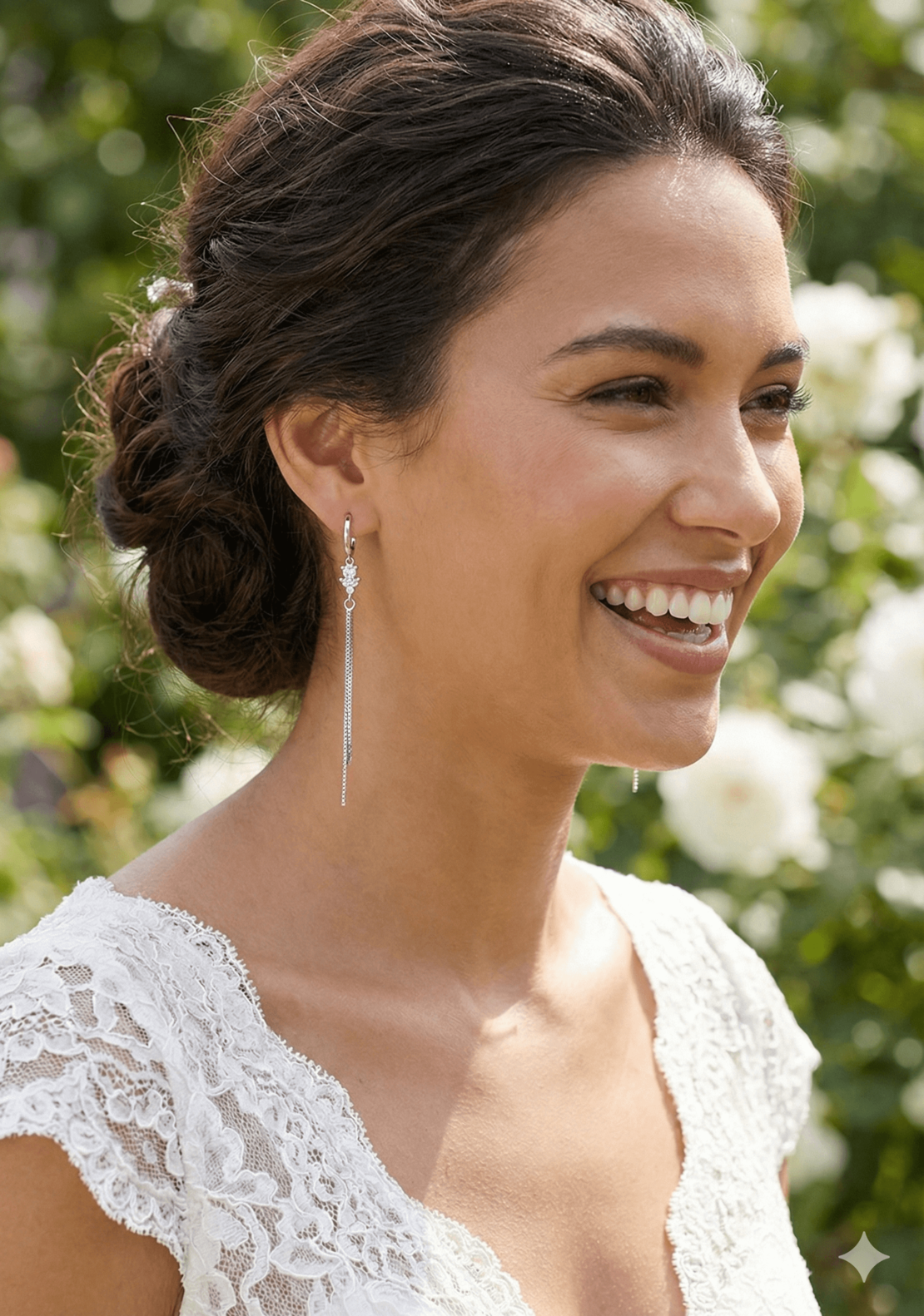 עגילי איריס כסף