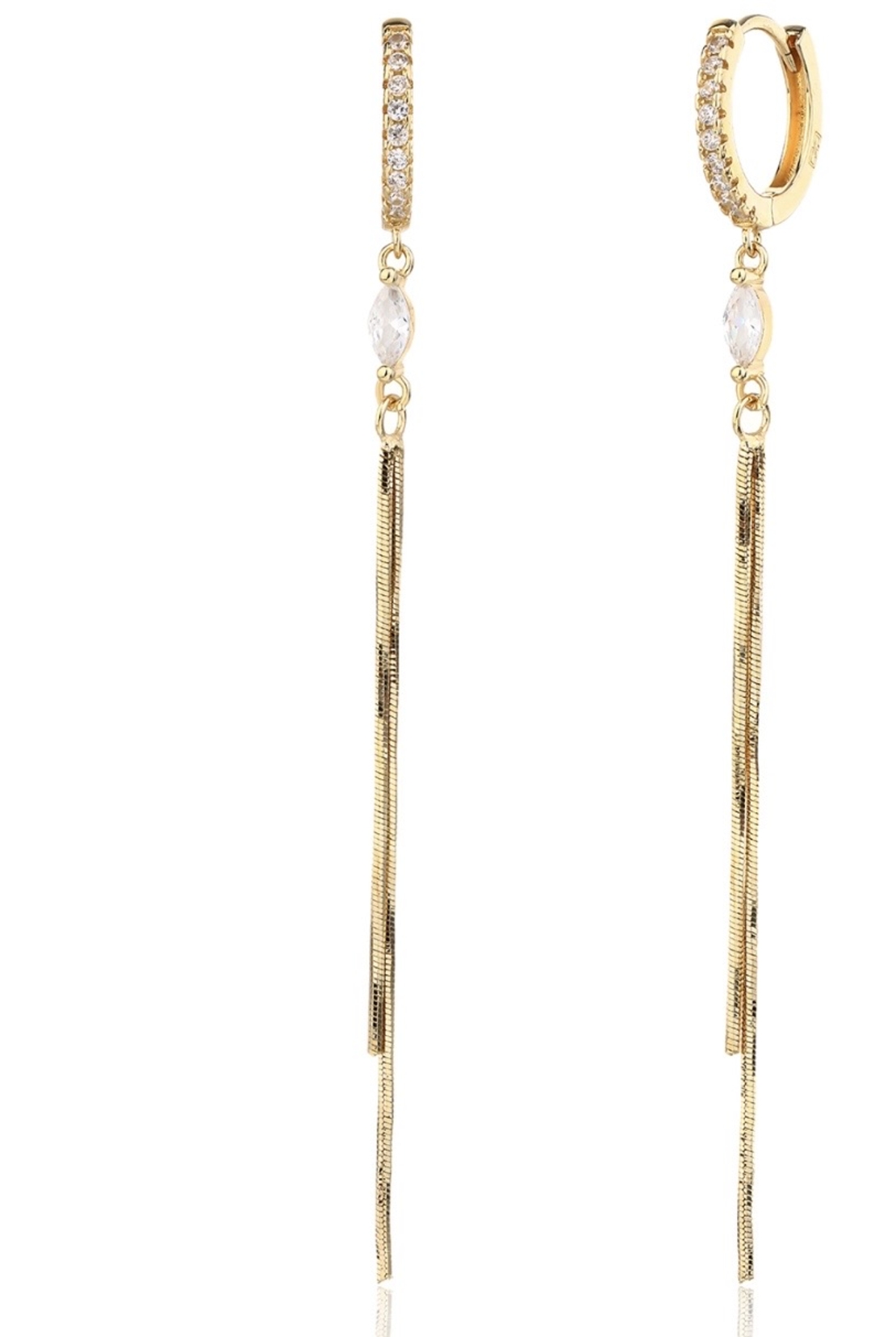 עגילי קמילה זהב