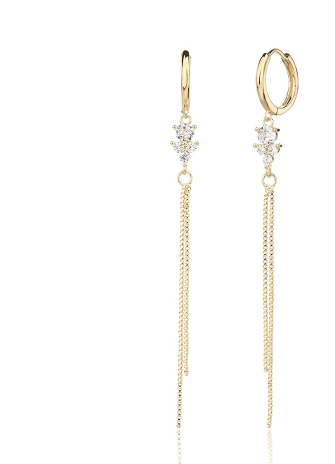 עגילי איריס זהב