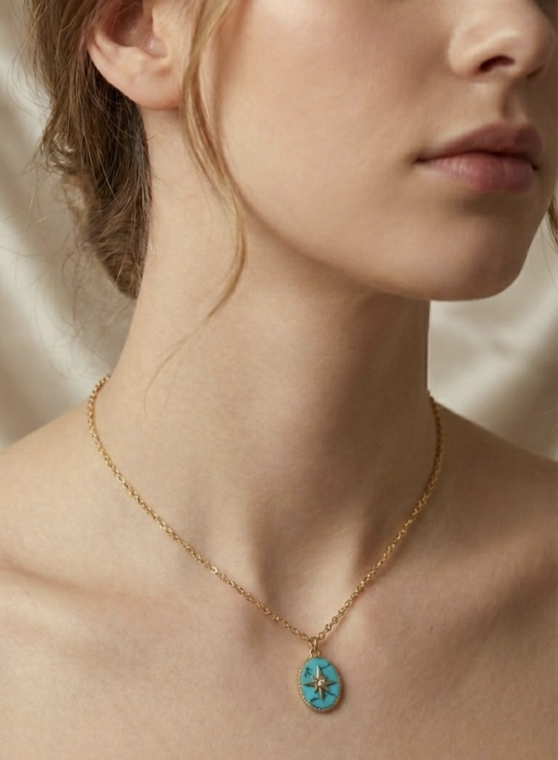 שרשרת כוכב הצפון טורקיז