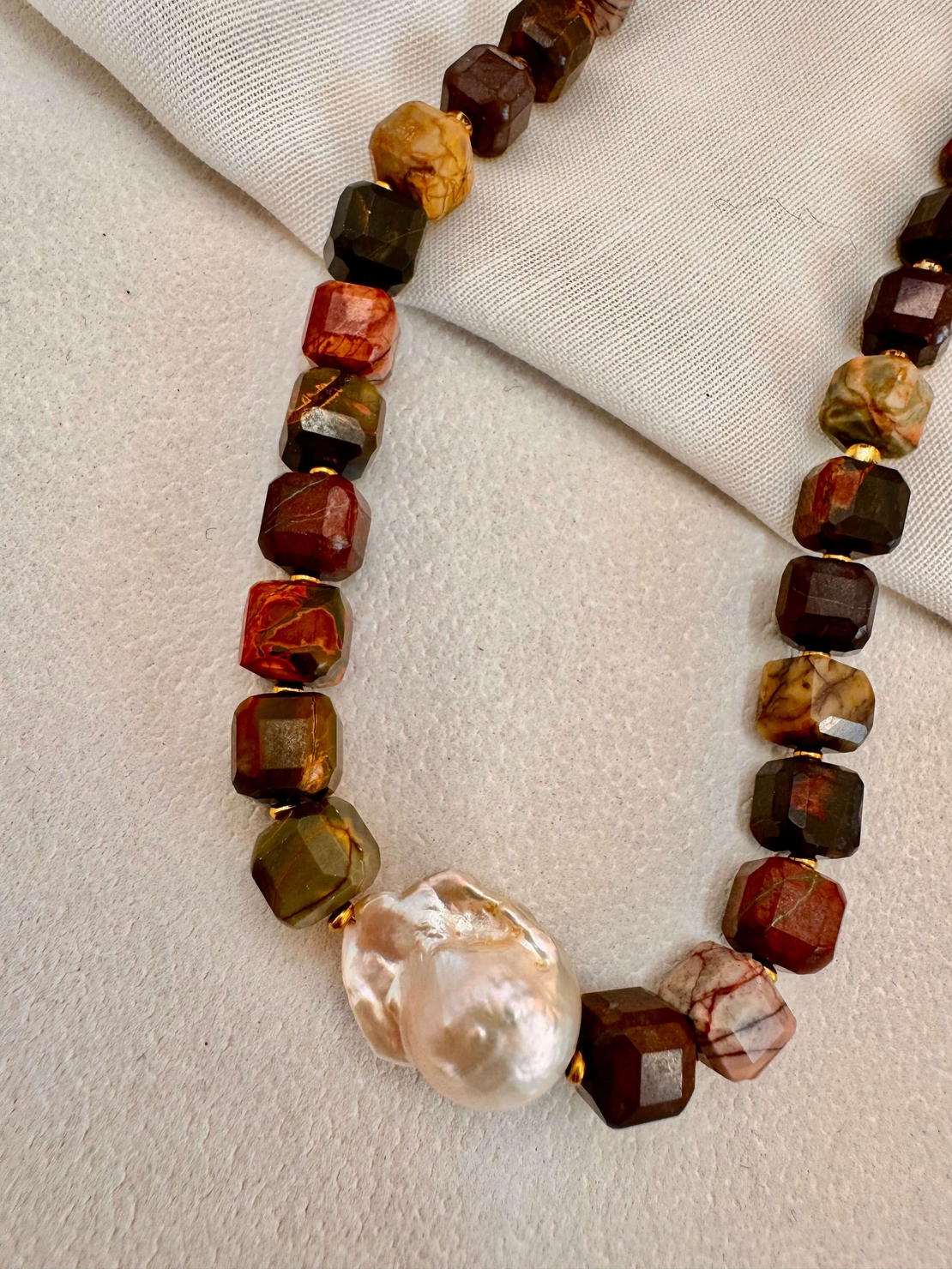 שרשרת Jasper & Pearl