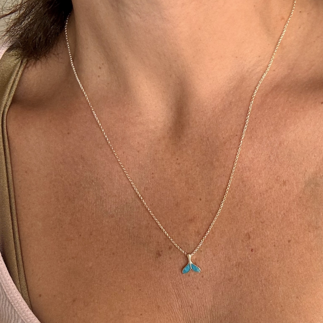 שרשרת סנפיר טורקיז