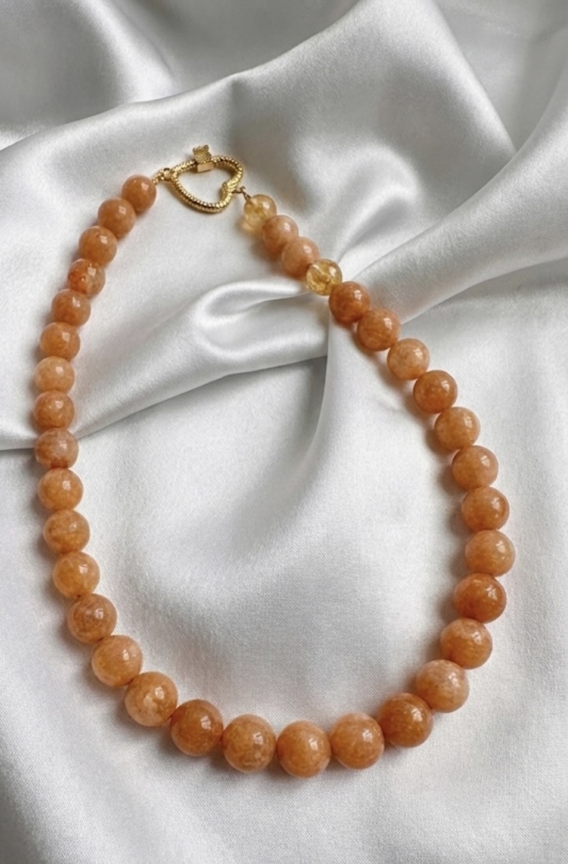 שרשרת Sunstone לב