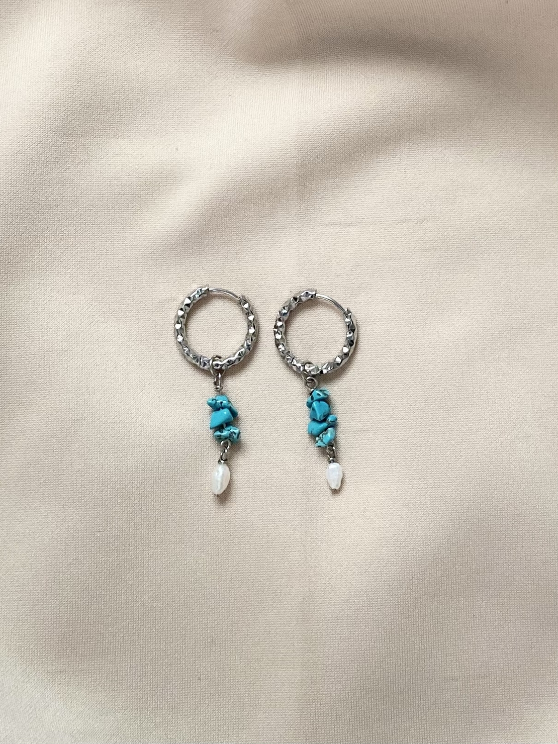 עגילים Turquoise Pearl