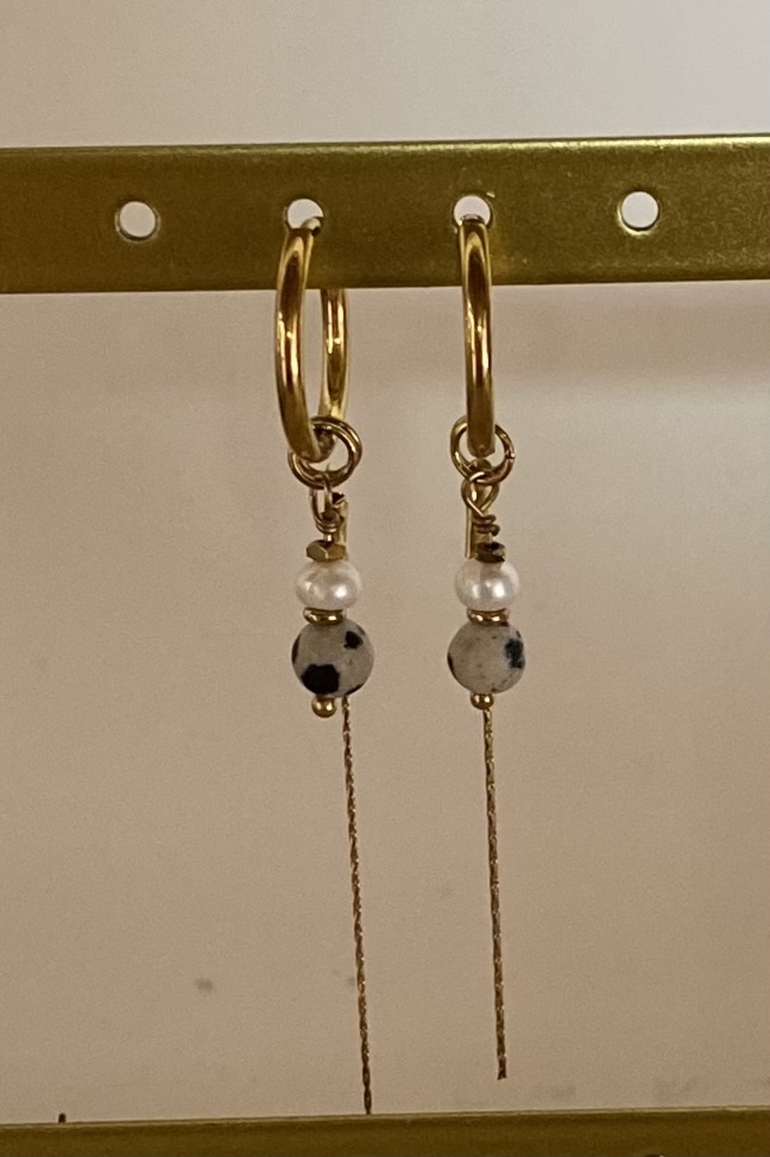 עגילי ג׳ספר פנינה