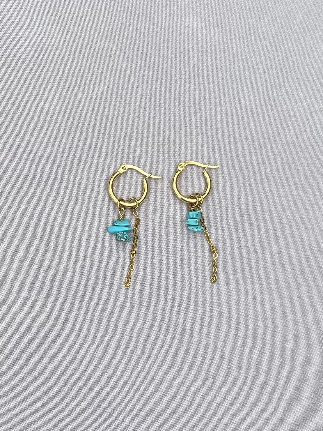 עגילי טורקיז שרשרת בוהו