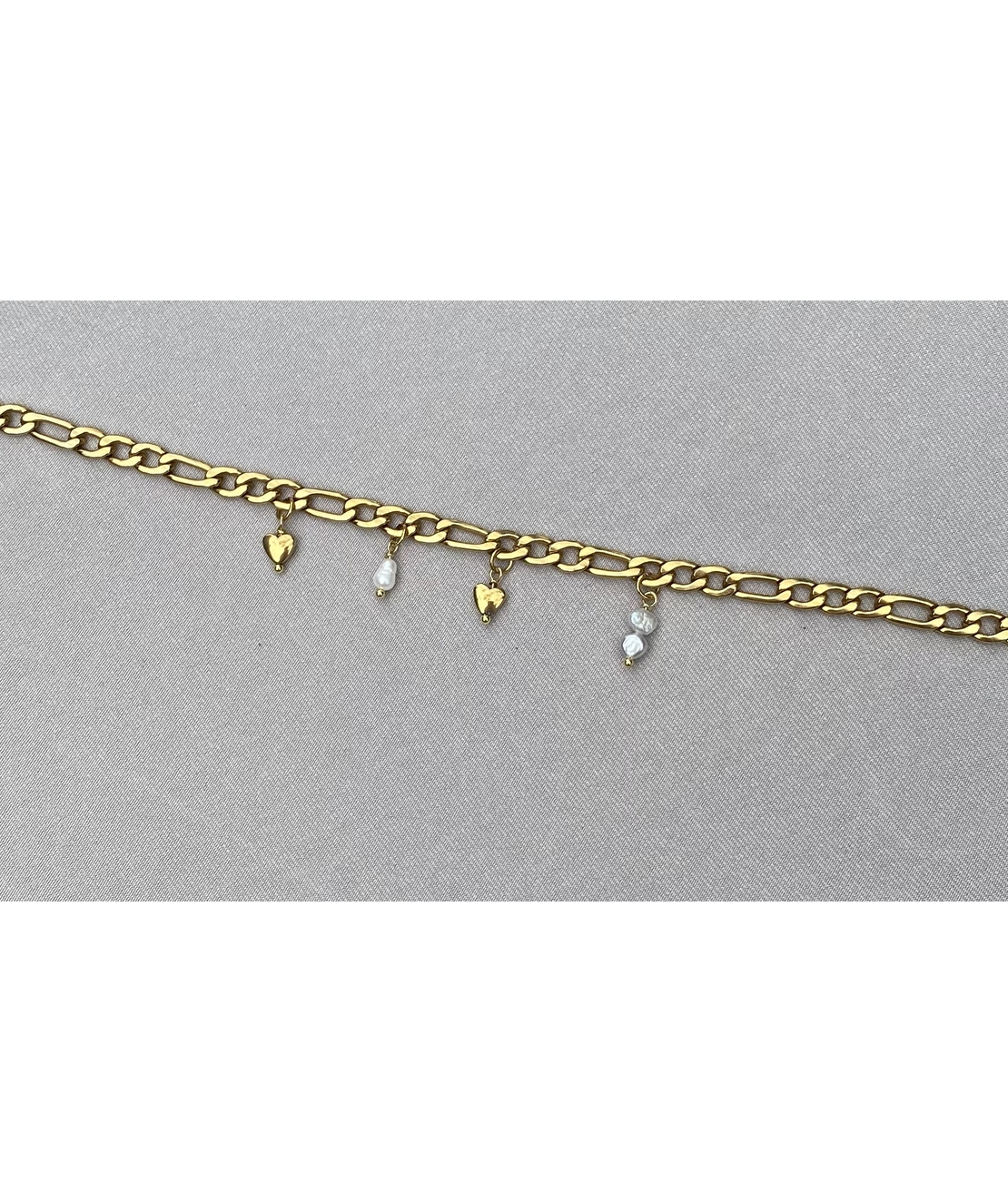 צמיד רגל חוליות לב