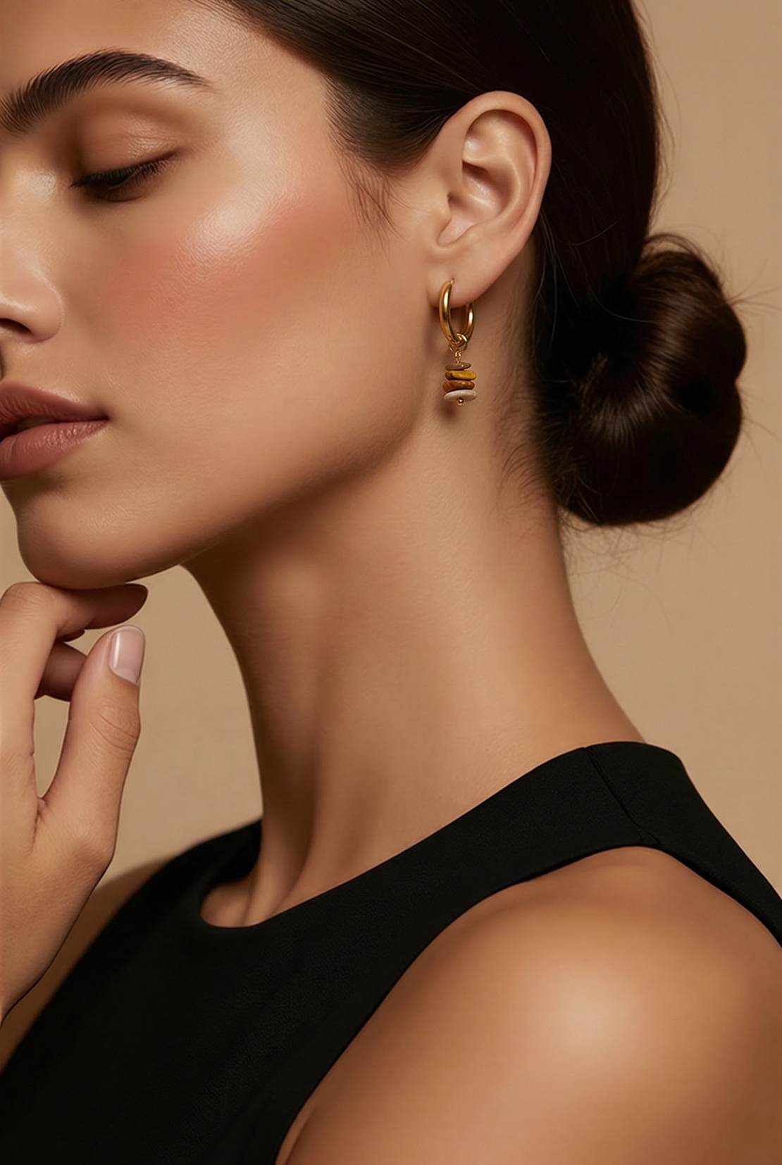 עגילי Sand Drop