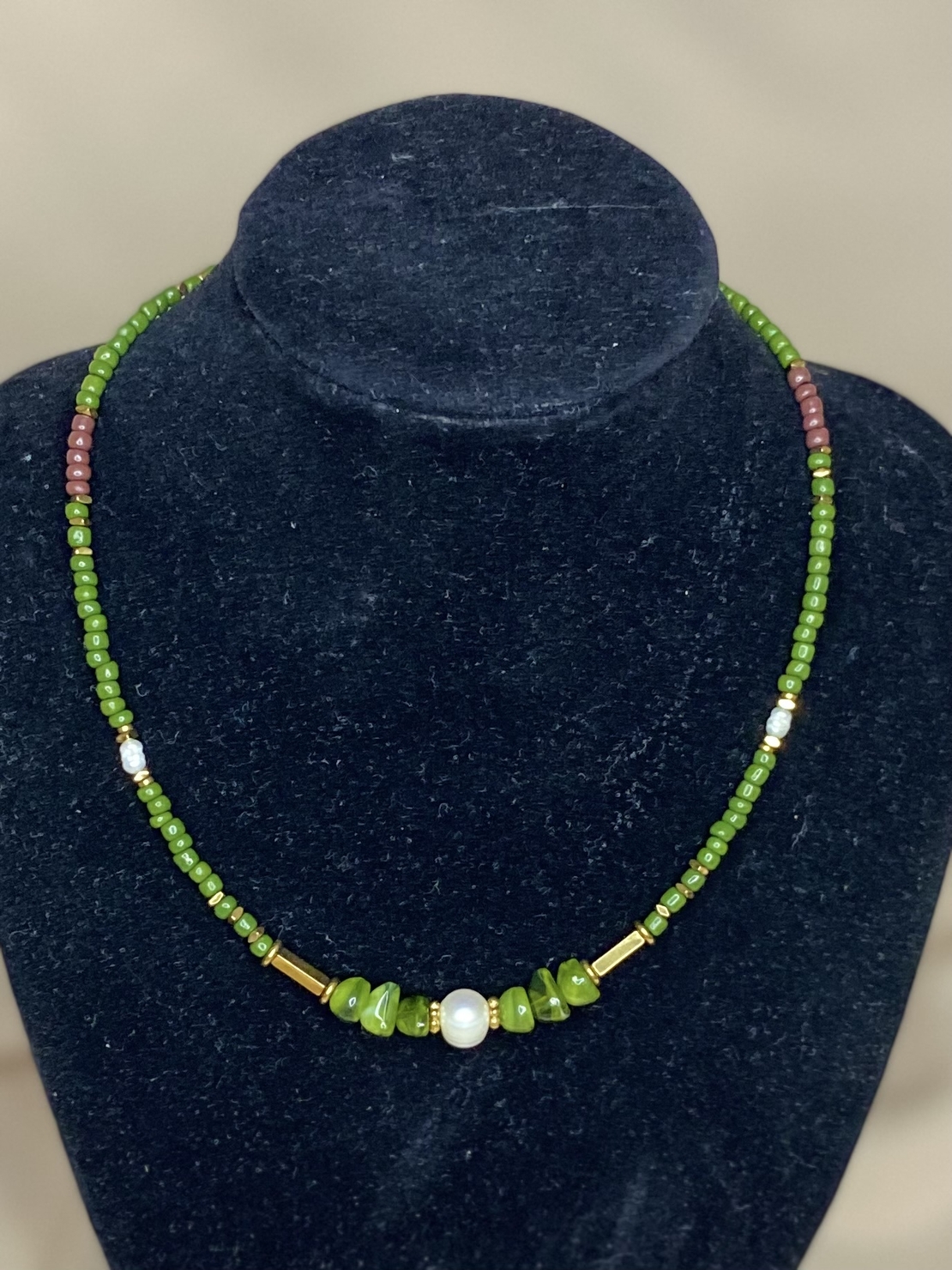 שרשרת  Green Stone