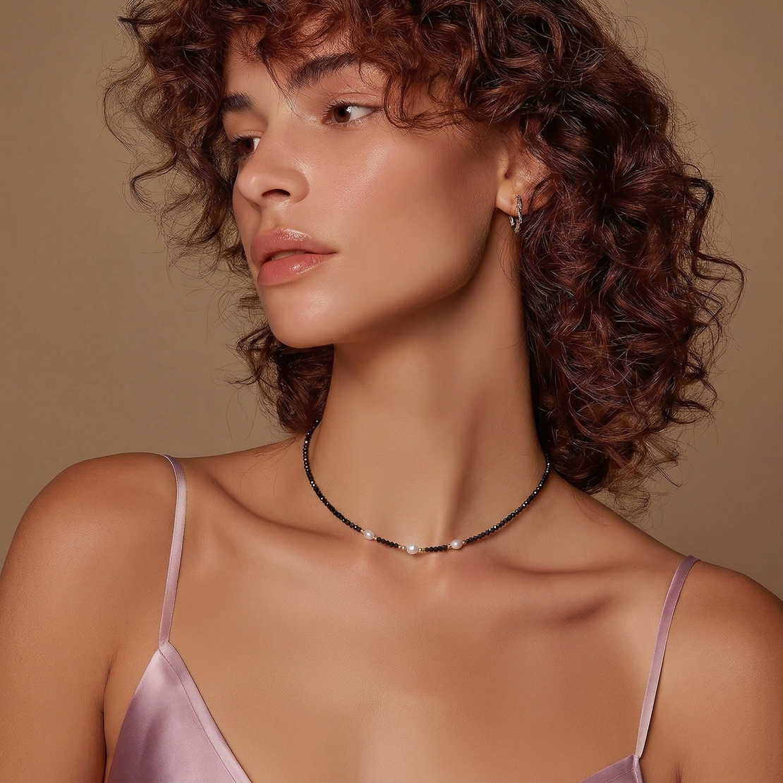 שרשרת Black Pearl Cristal