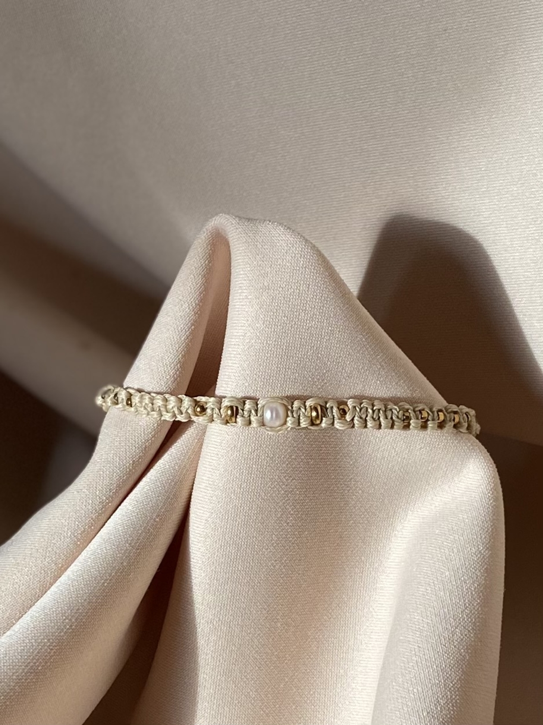 צמיד שעווה פנינה