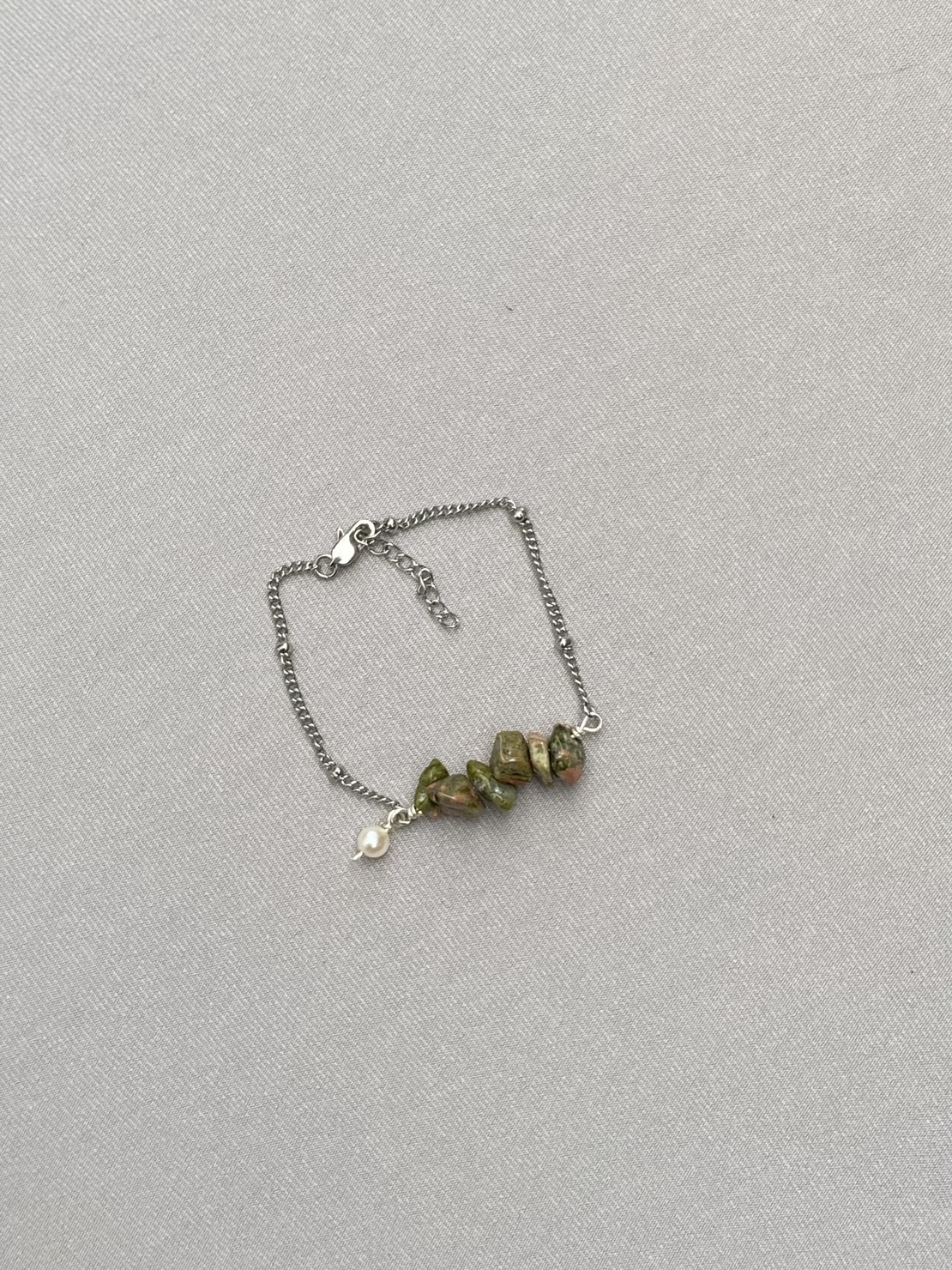 סט אבני אונקייט כסף