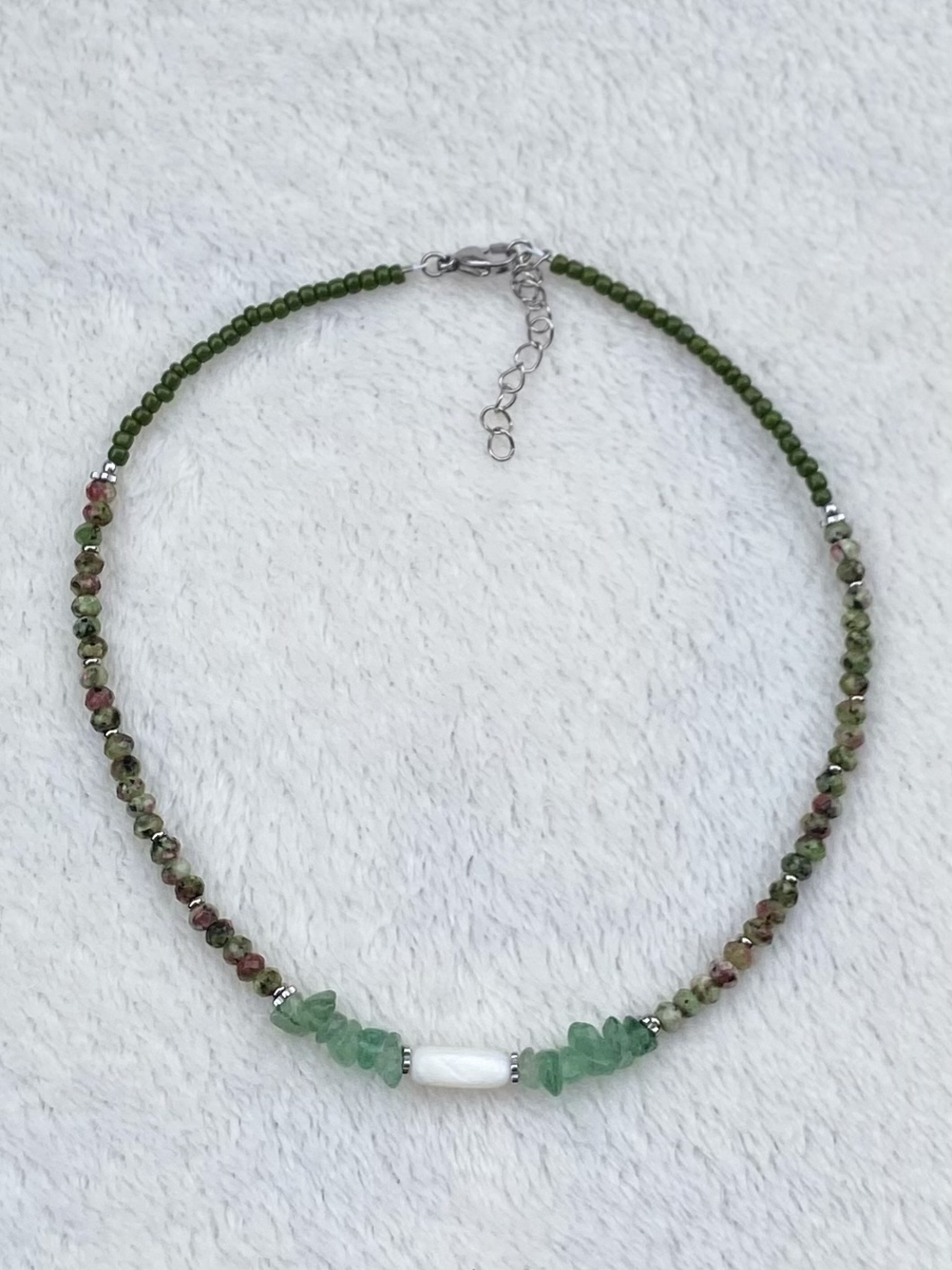 שרשרת Green Stone Balance