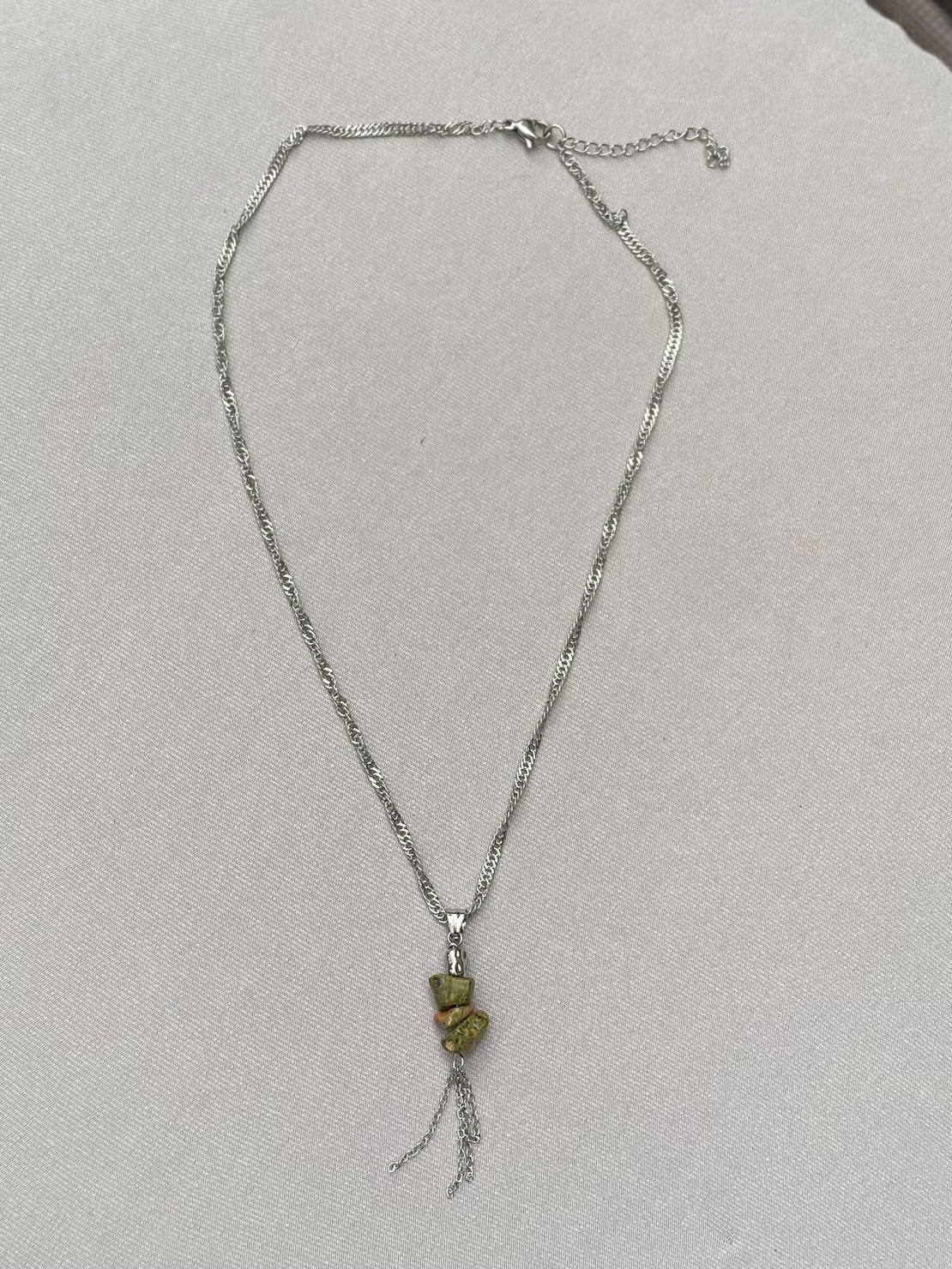 סט אבני אונקייט כסף