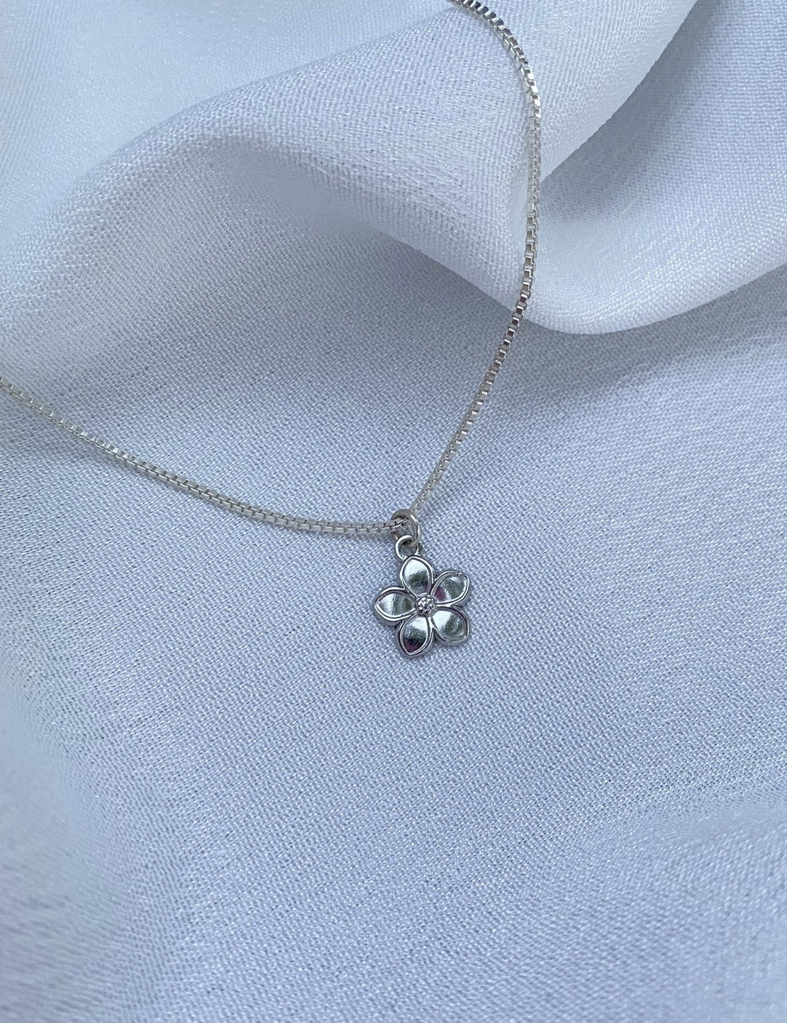 פרח כסף קטן