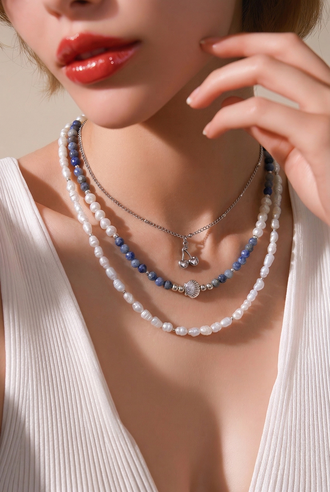 שרשרת לאפיס צדפה