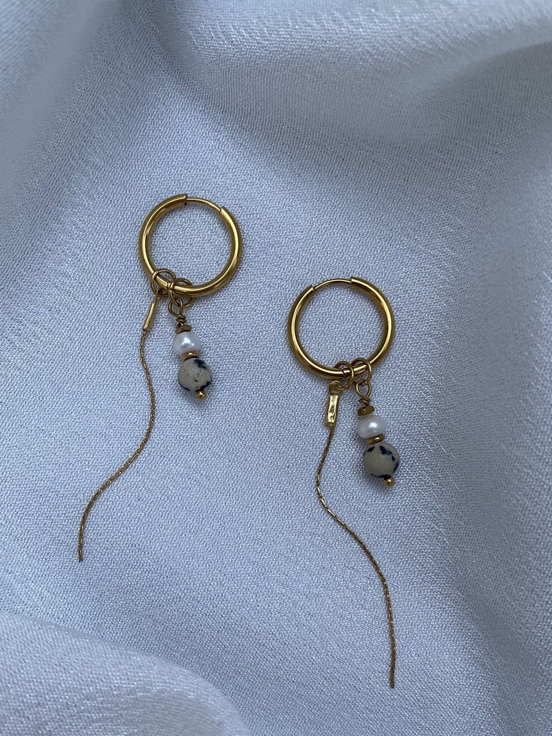 עגילי ג׳ספר פנינה