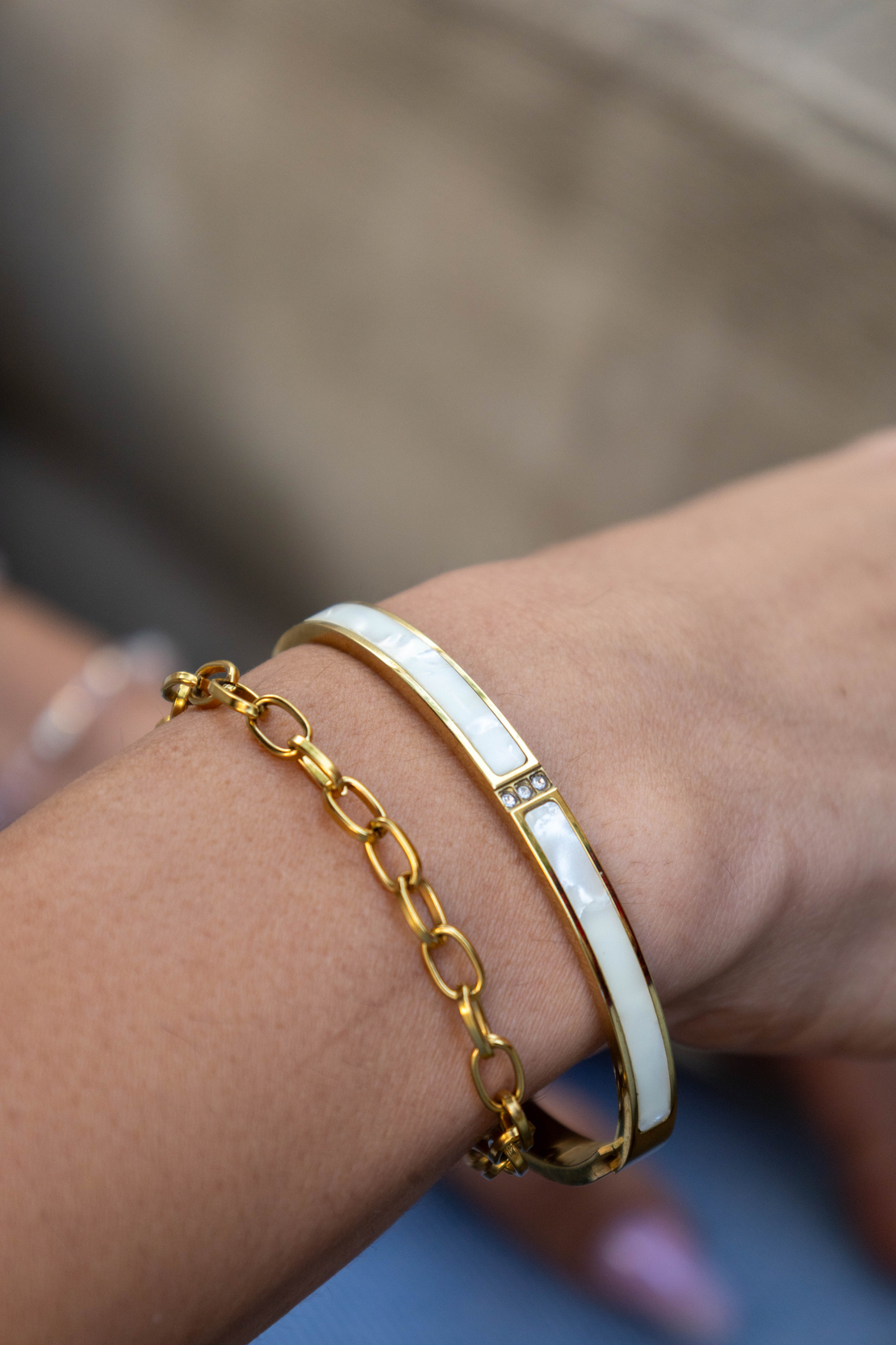 צמיד גולדפילד פנינה