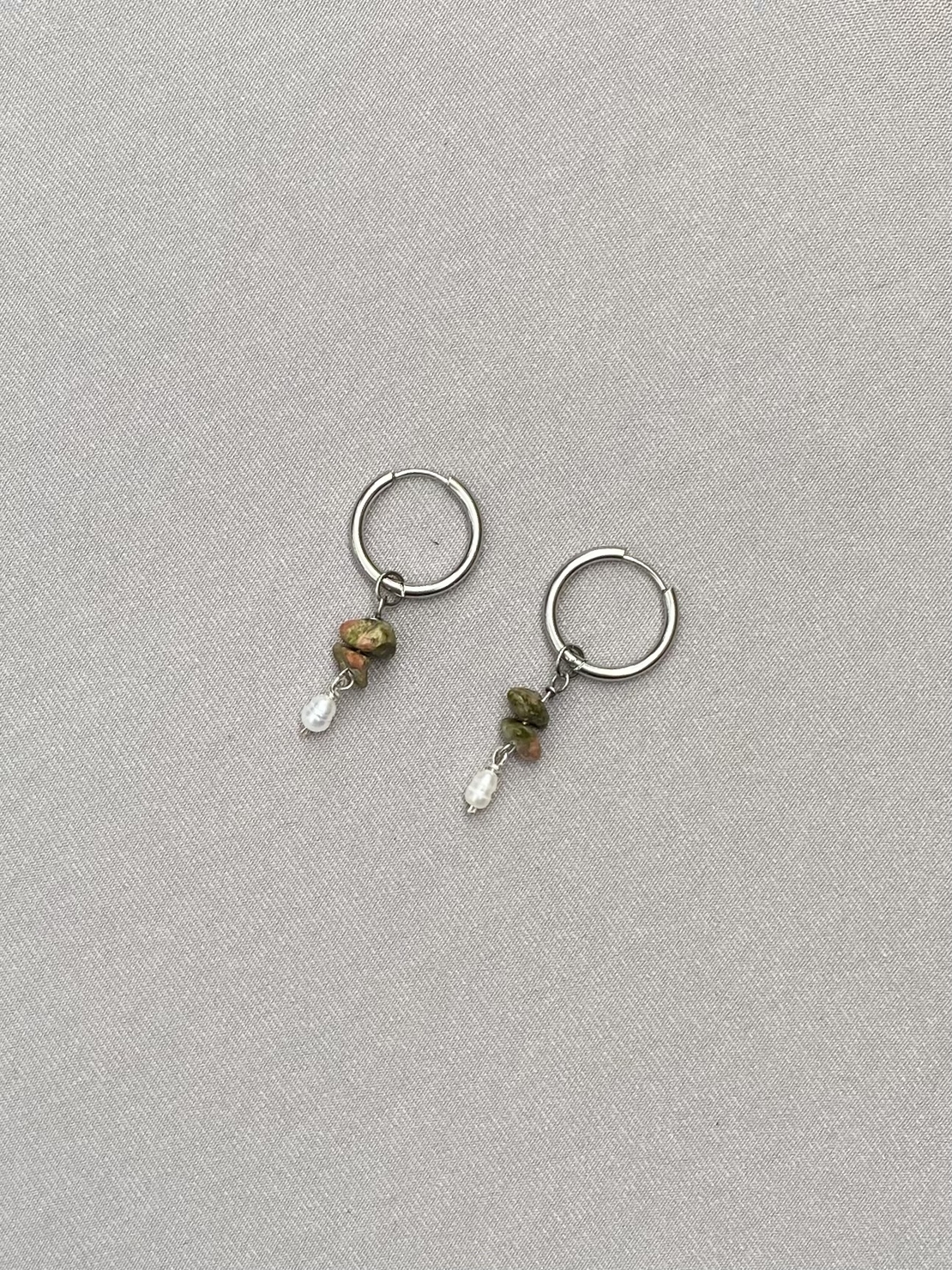 סט אבני אונקייט כסף