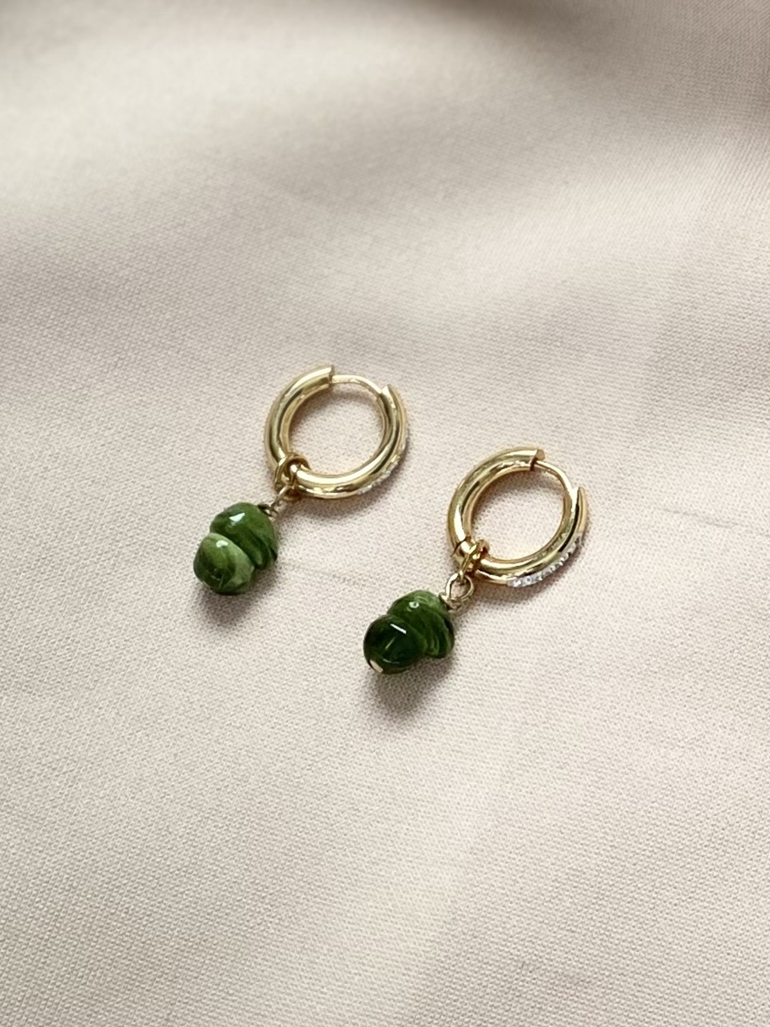 עגילי Golden Moss