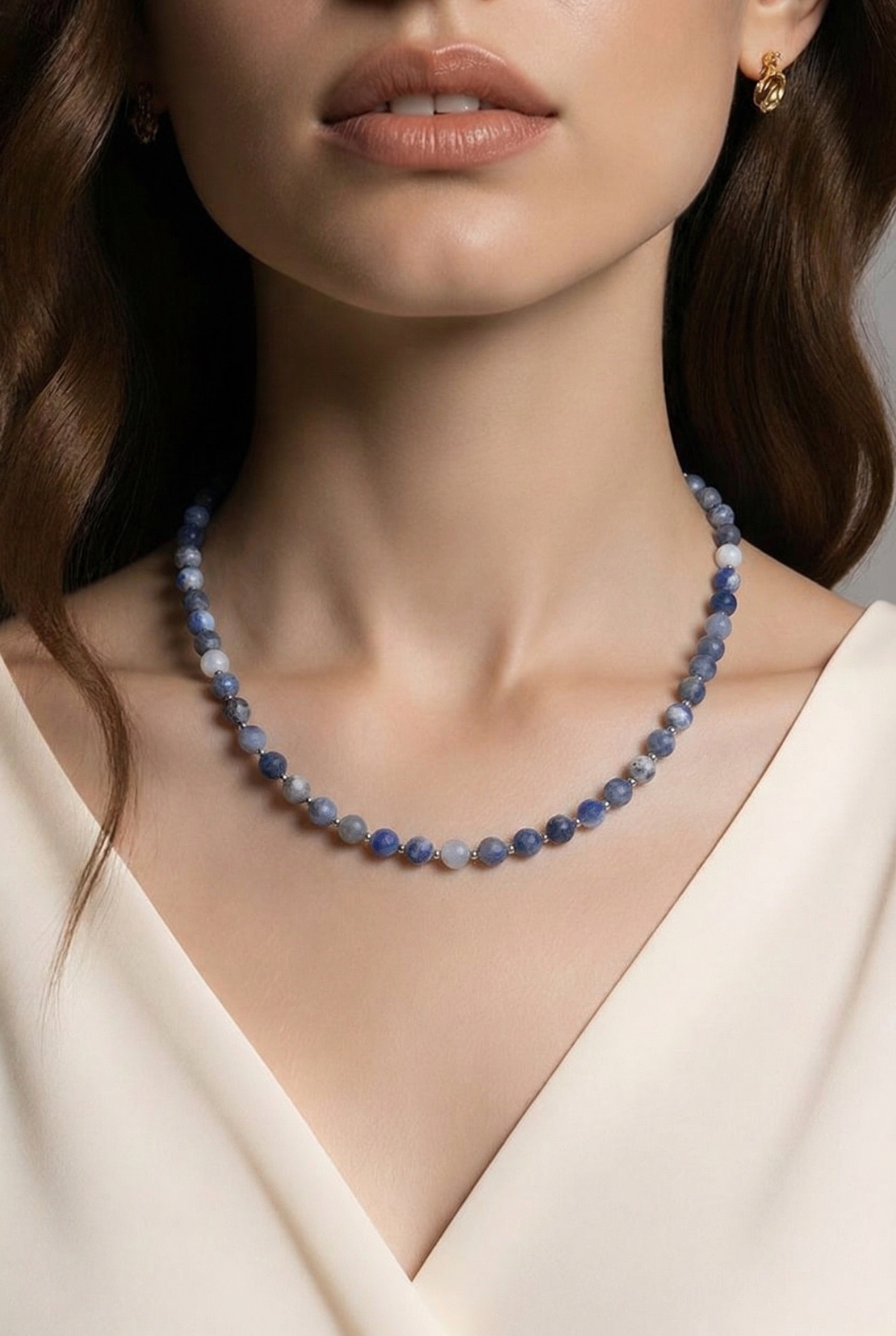 שרשרת לאפיס  DEEP BLUE