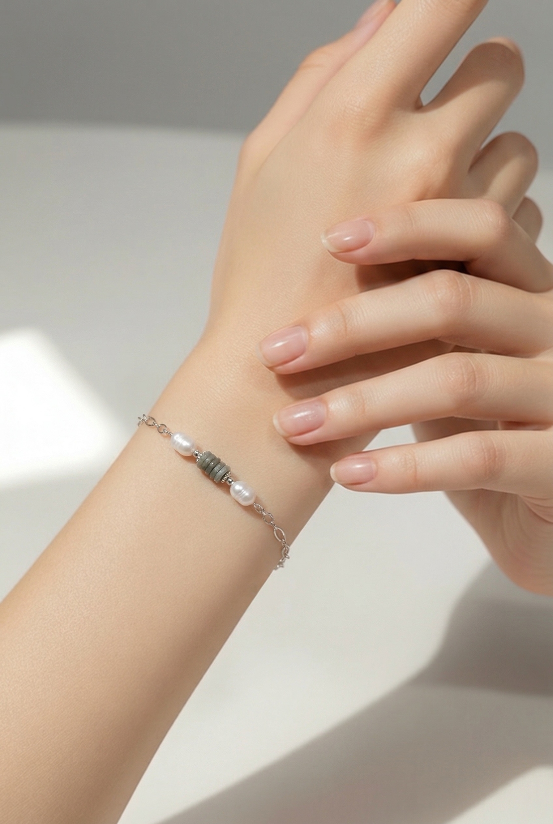 צמיד כסף צדפים