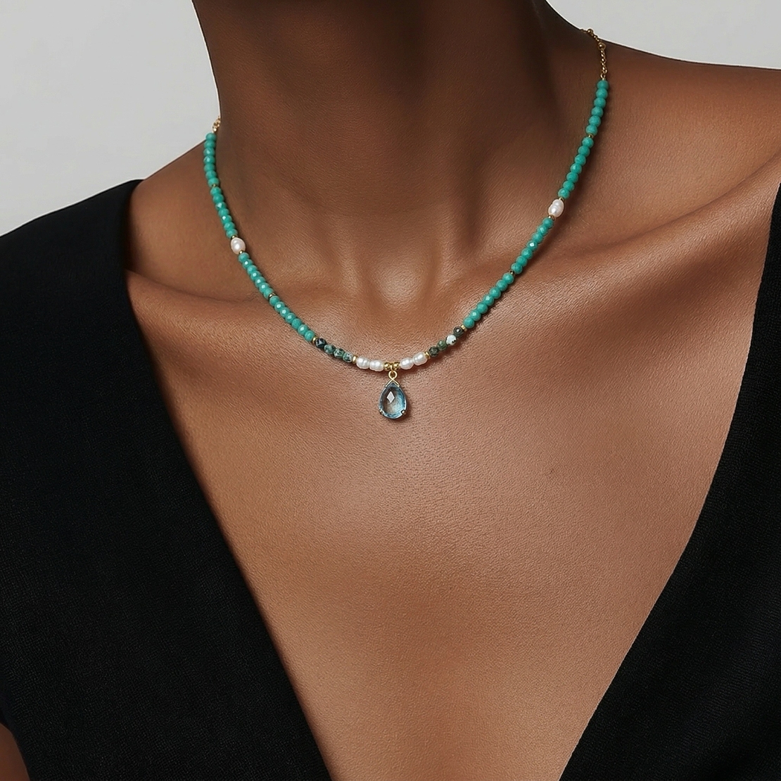 שרשרת טורקיז תליון