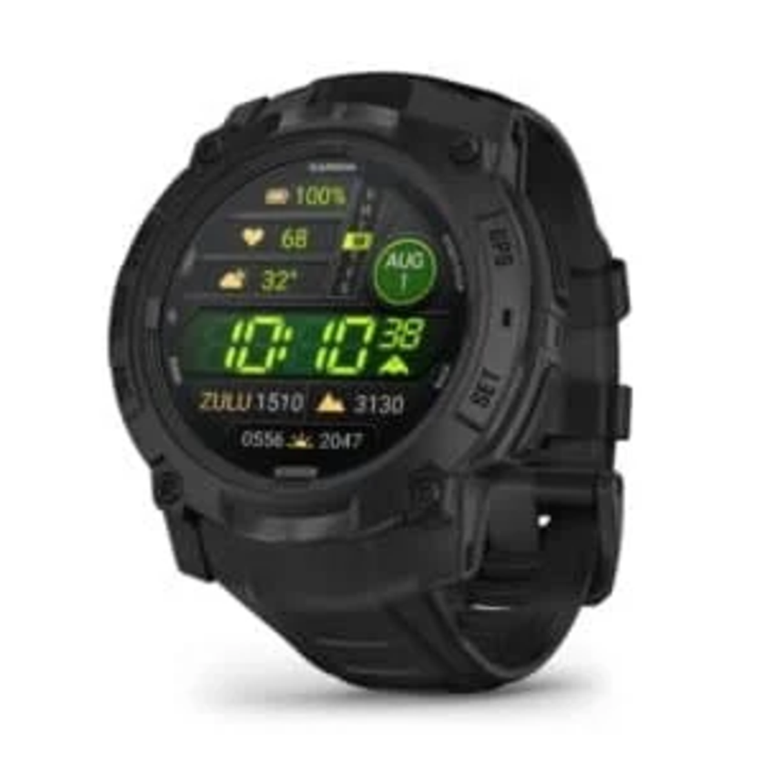 שעון ספורט חכם - Instinct® 3 Tactical Edition Amoled | 50mm Black with Charcoal Band