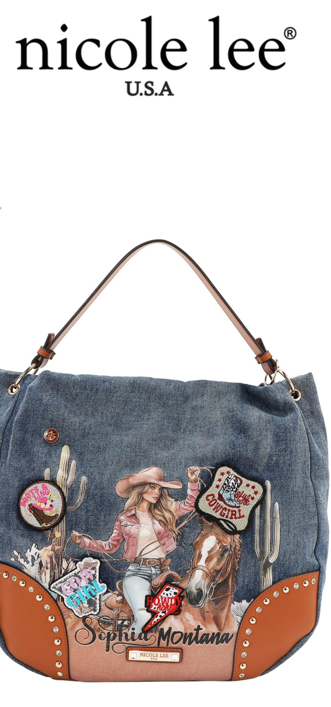 תיק ג׳ינס גדול NicoleLee